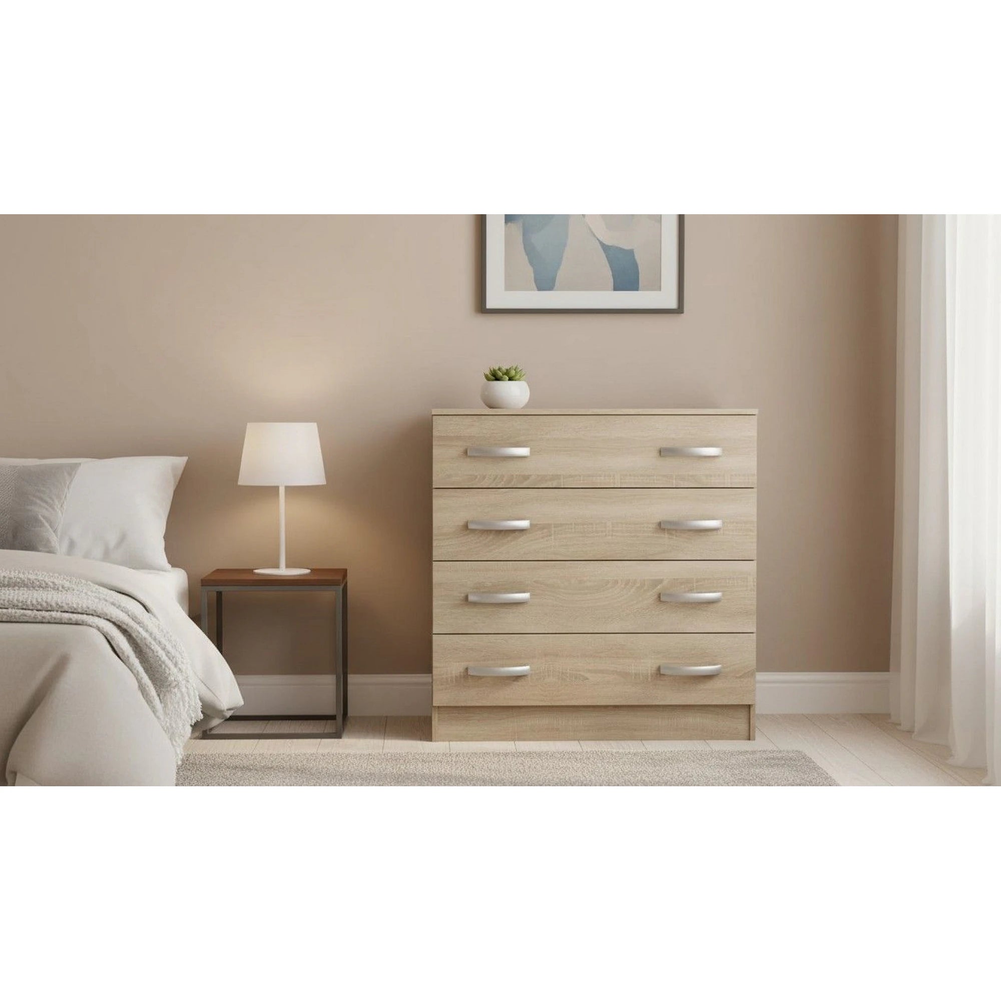 Comoda BETTY 2, stejar sonoma, PAL laminat, 150x39x93 cm