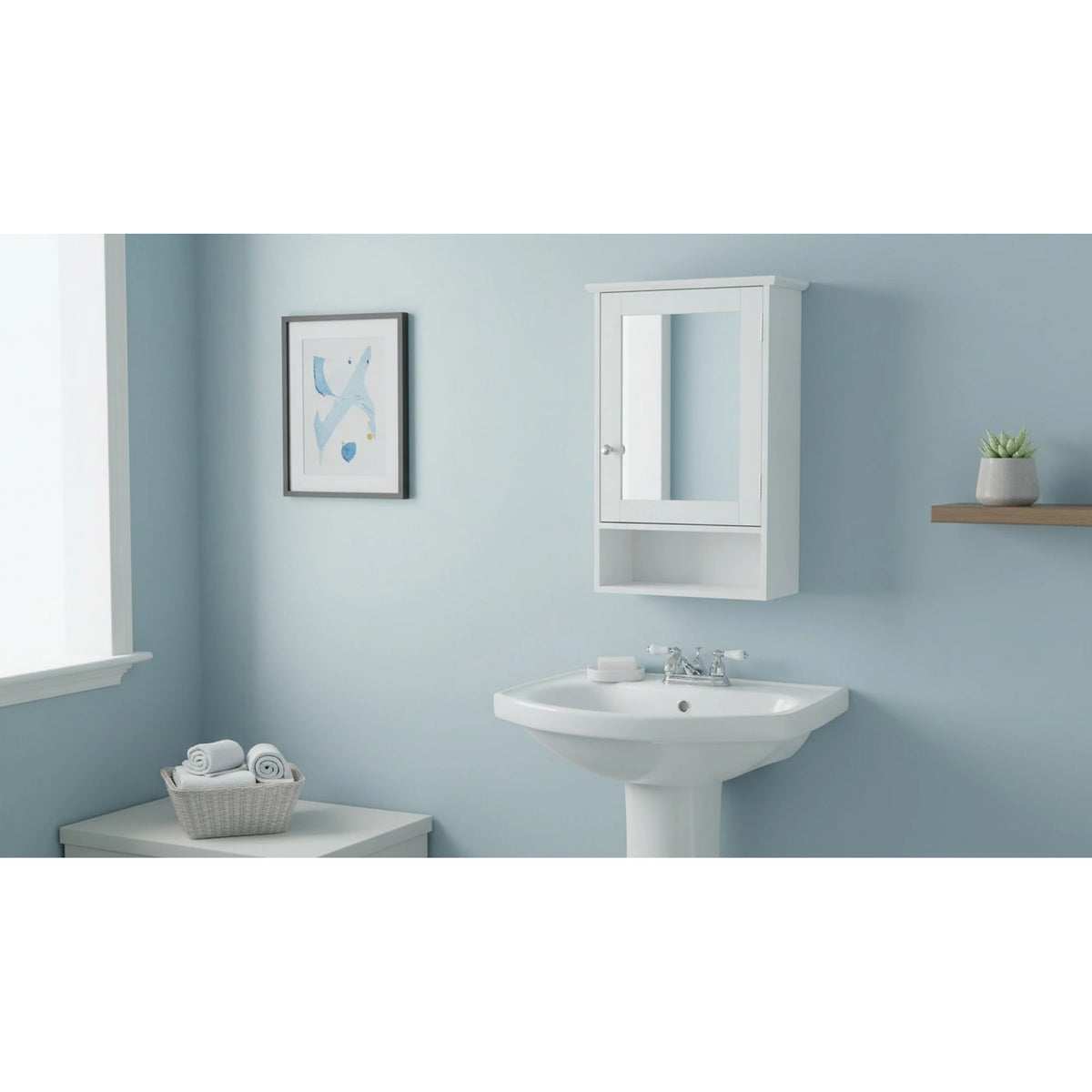 Dulap ATENE TYPUL 2, alb, cu o usa, 40x24x60 cm