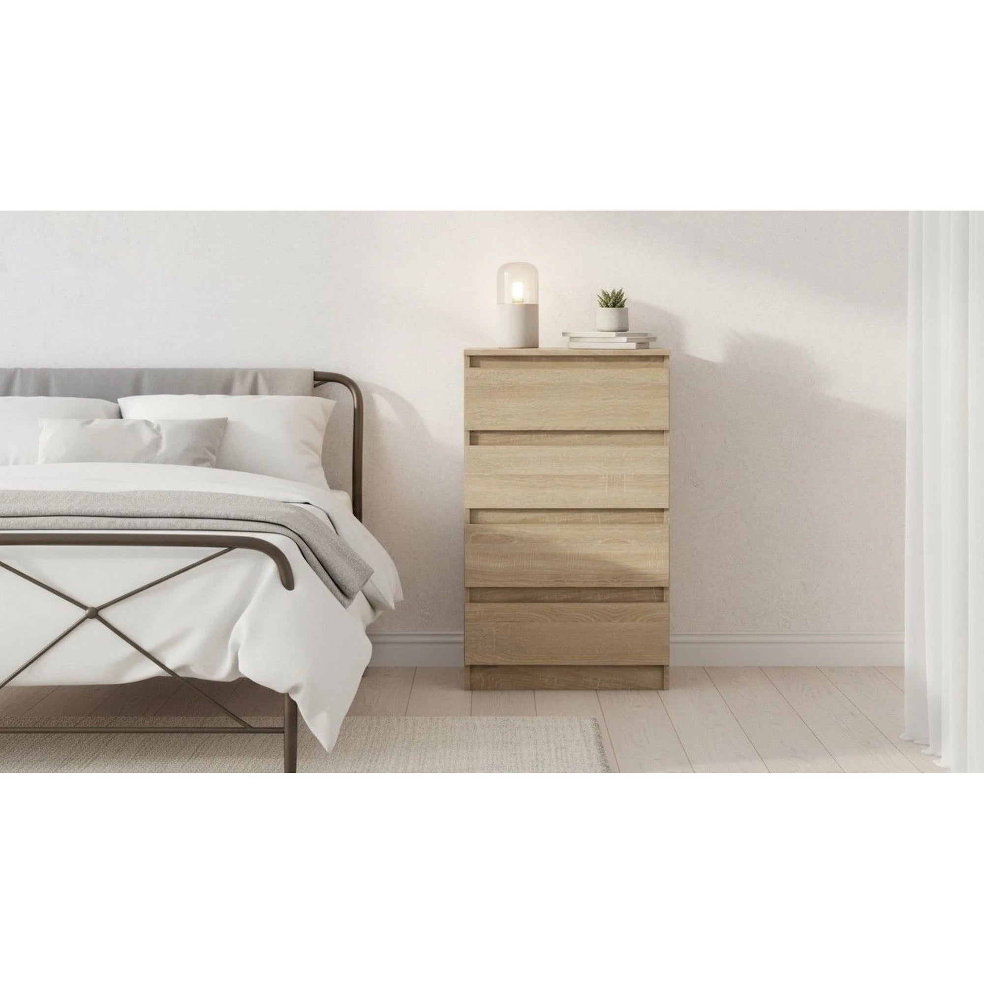 Comoda HANY NEW 014, stejar sonoma, PAL laminat, 60x49x95 cm