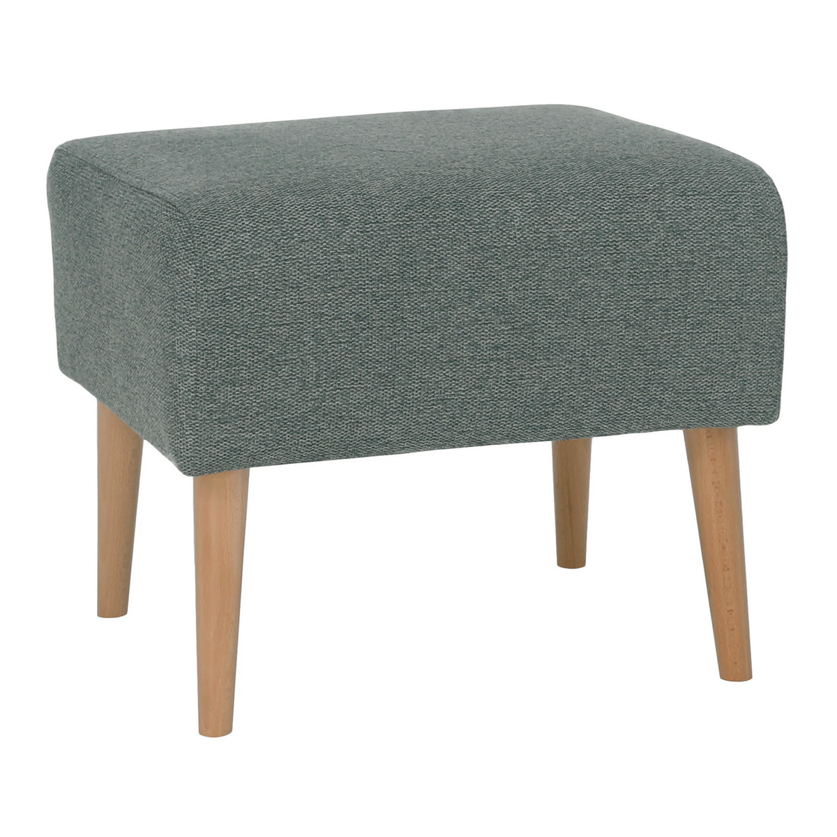 Taburet SAMY, stofa clasica verde menta, 42x52x43 cm