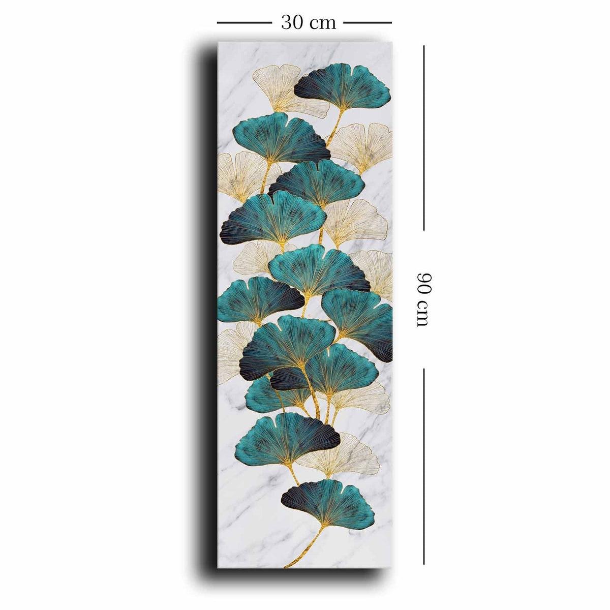 Tablou decorativ pe pânză, 3090NISC-005, Auriu / Verde / Alb / Bej