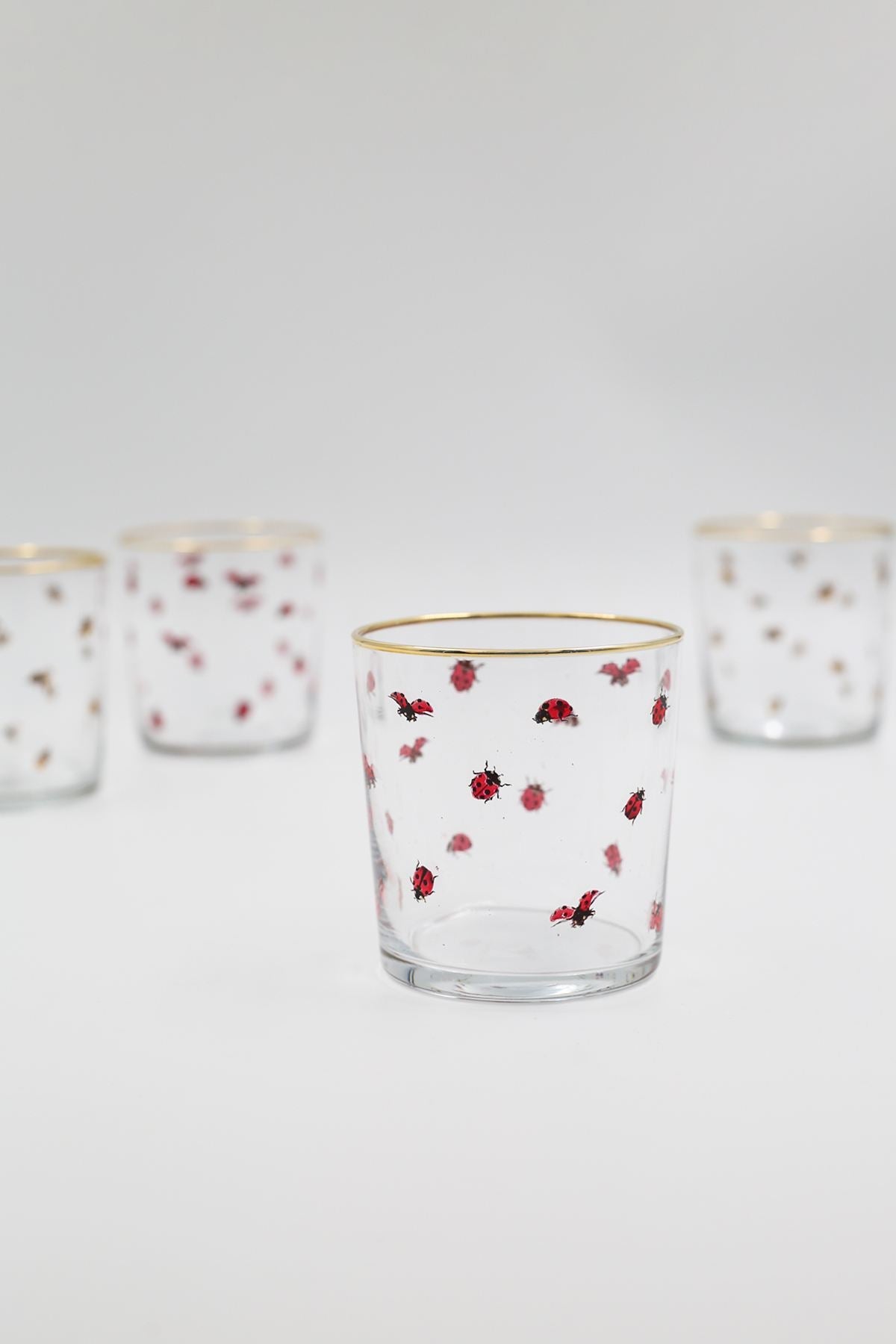 Set pahare (4 piese), Lady 380, Auriu / Transparent