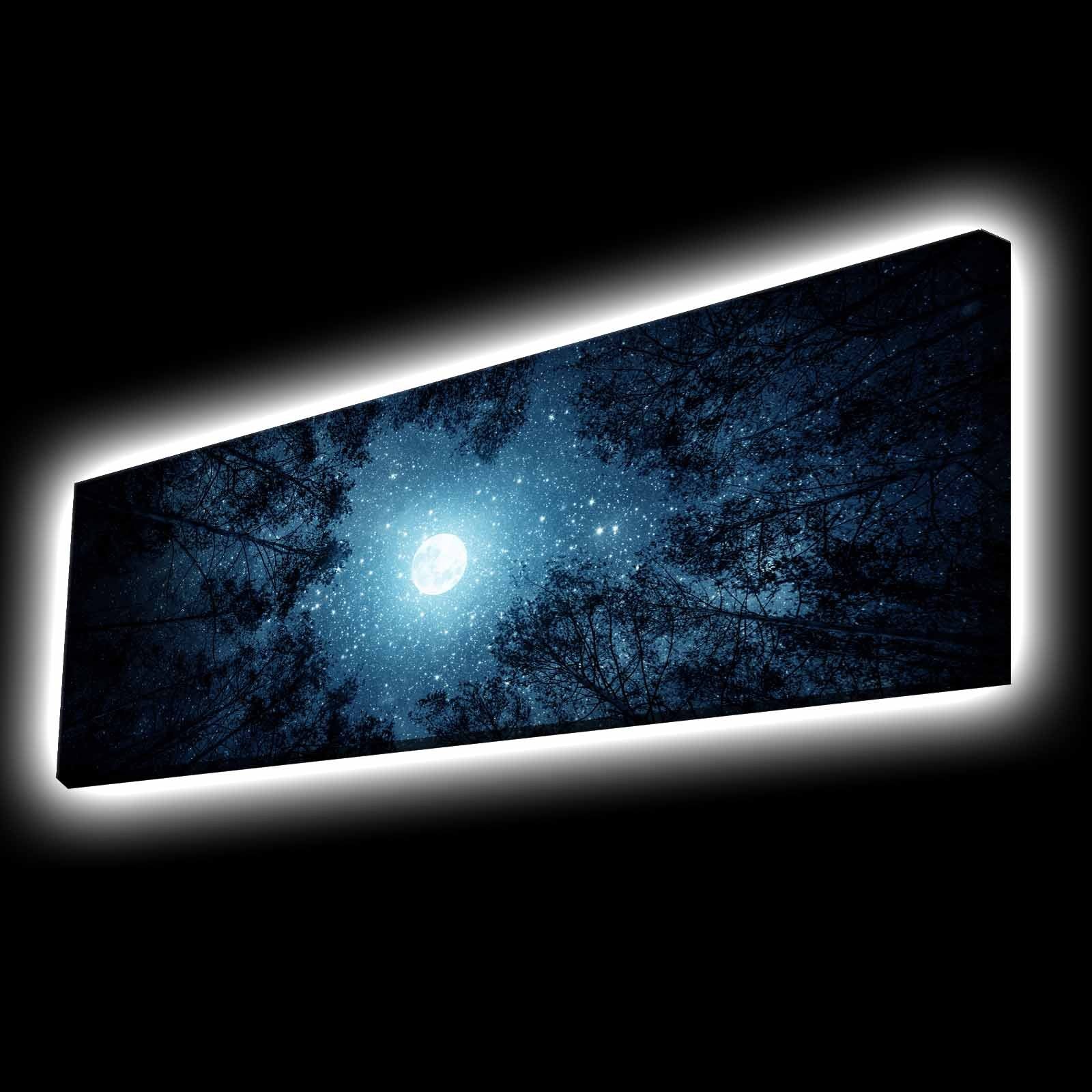 Tablou decorativ pe pânză cu LED, 3090KTLGDACT - 011, Multicolor