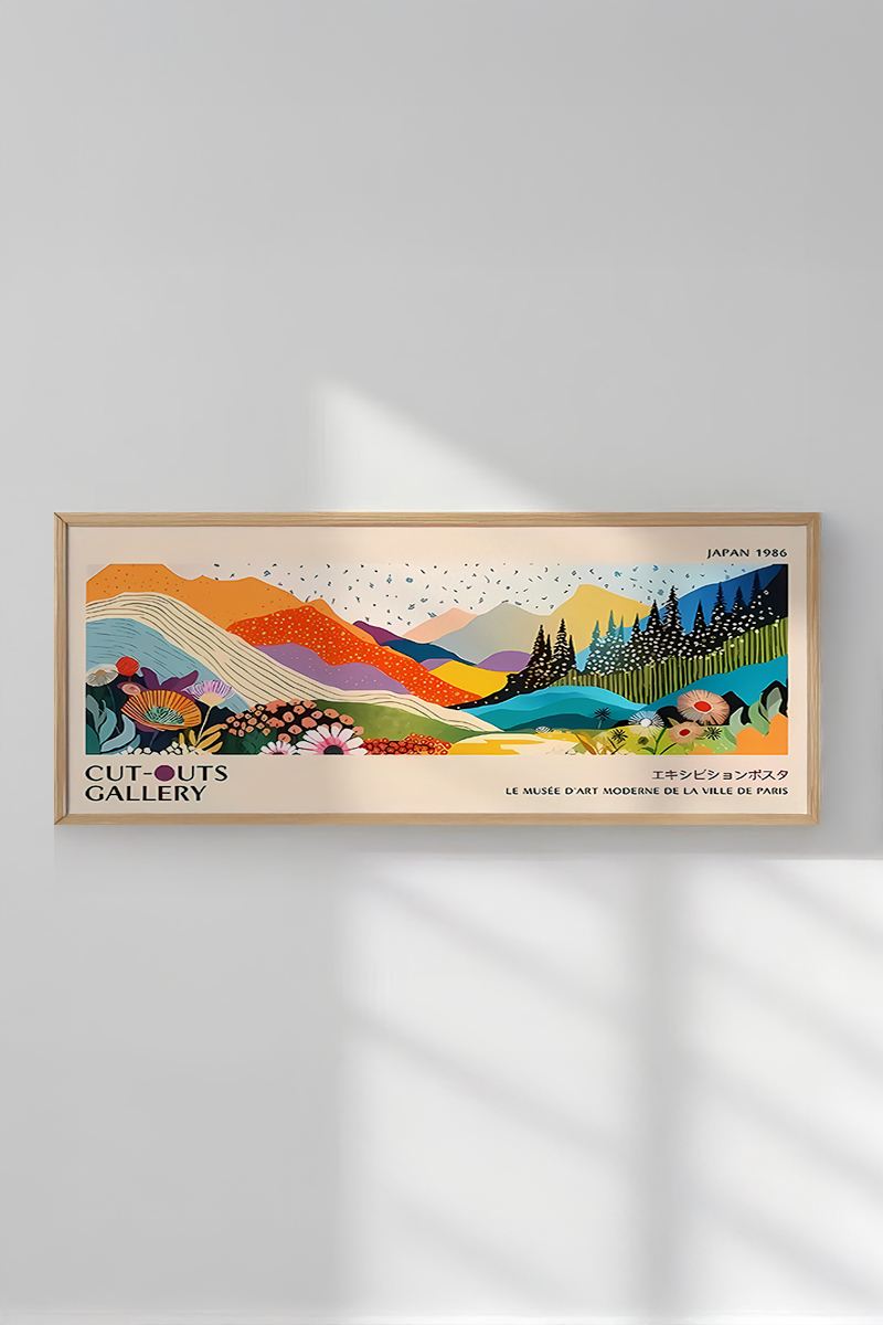 Tablou decorativ MDF cu ramă, Artsmdfyty2-50120, Multicolor