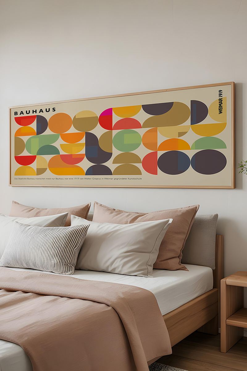 Tablou decorativ MDF cu ramă, Artsmdfyty4-50120, Multicolor