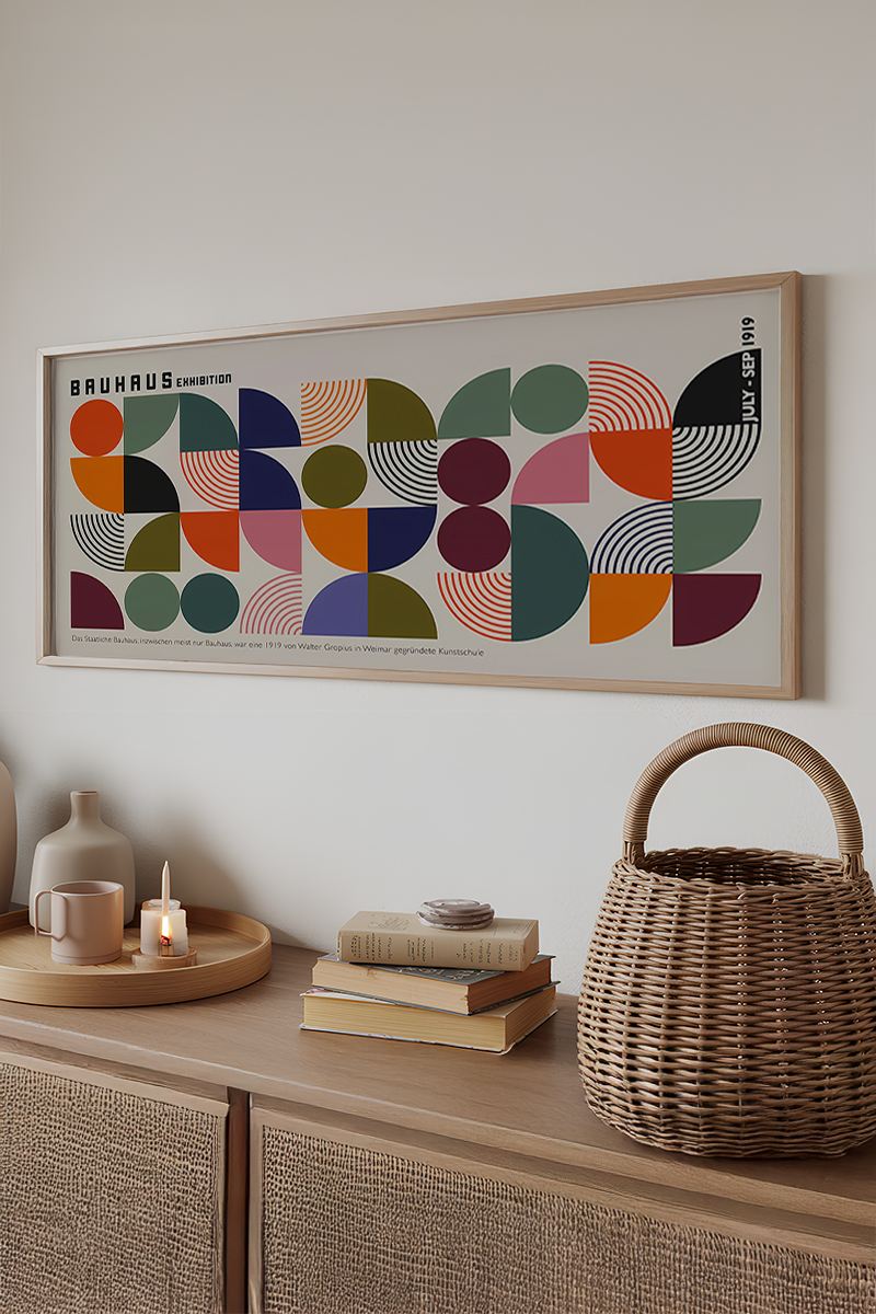 Tablou decorativ MDF cu ramă, Artsmdfyty7-50120, Multicolor