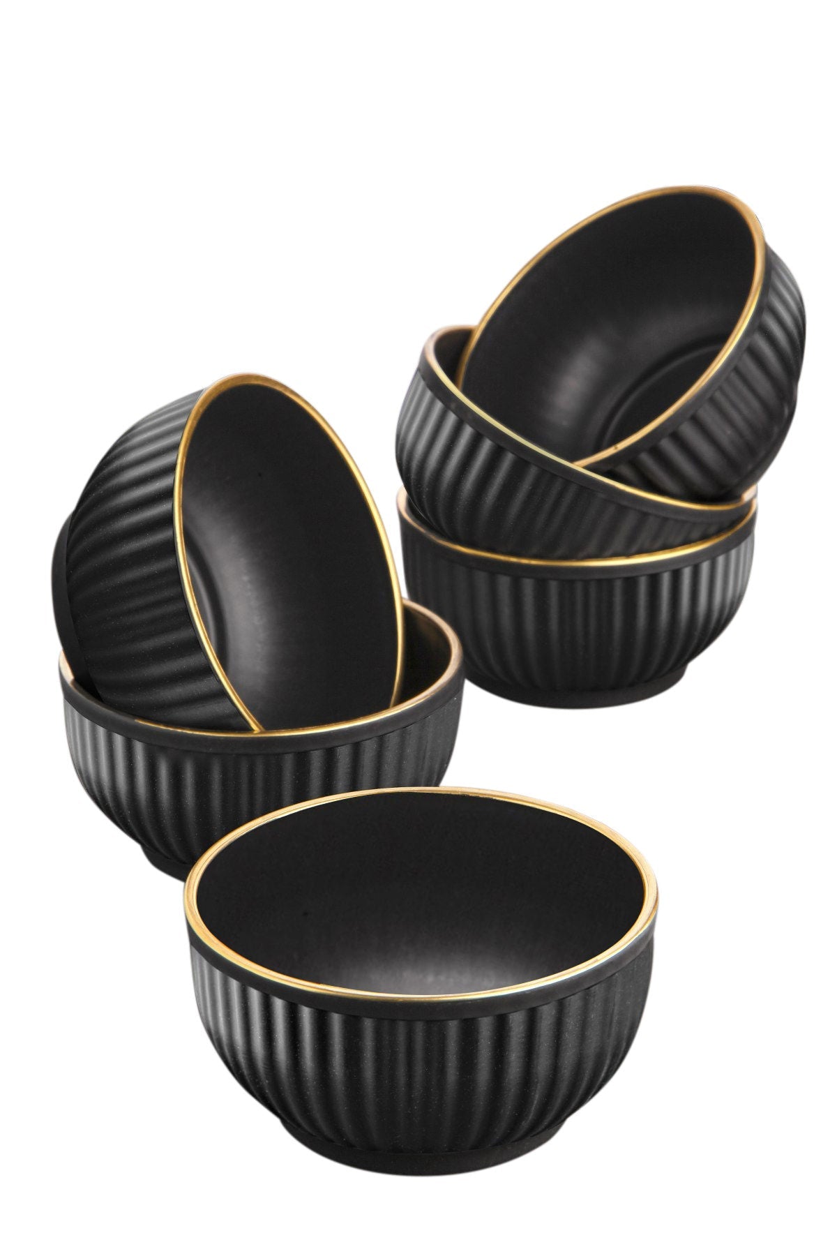 Set boluri (6 piese), C-DD07 - Black, Negru