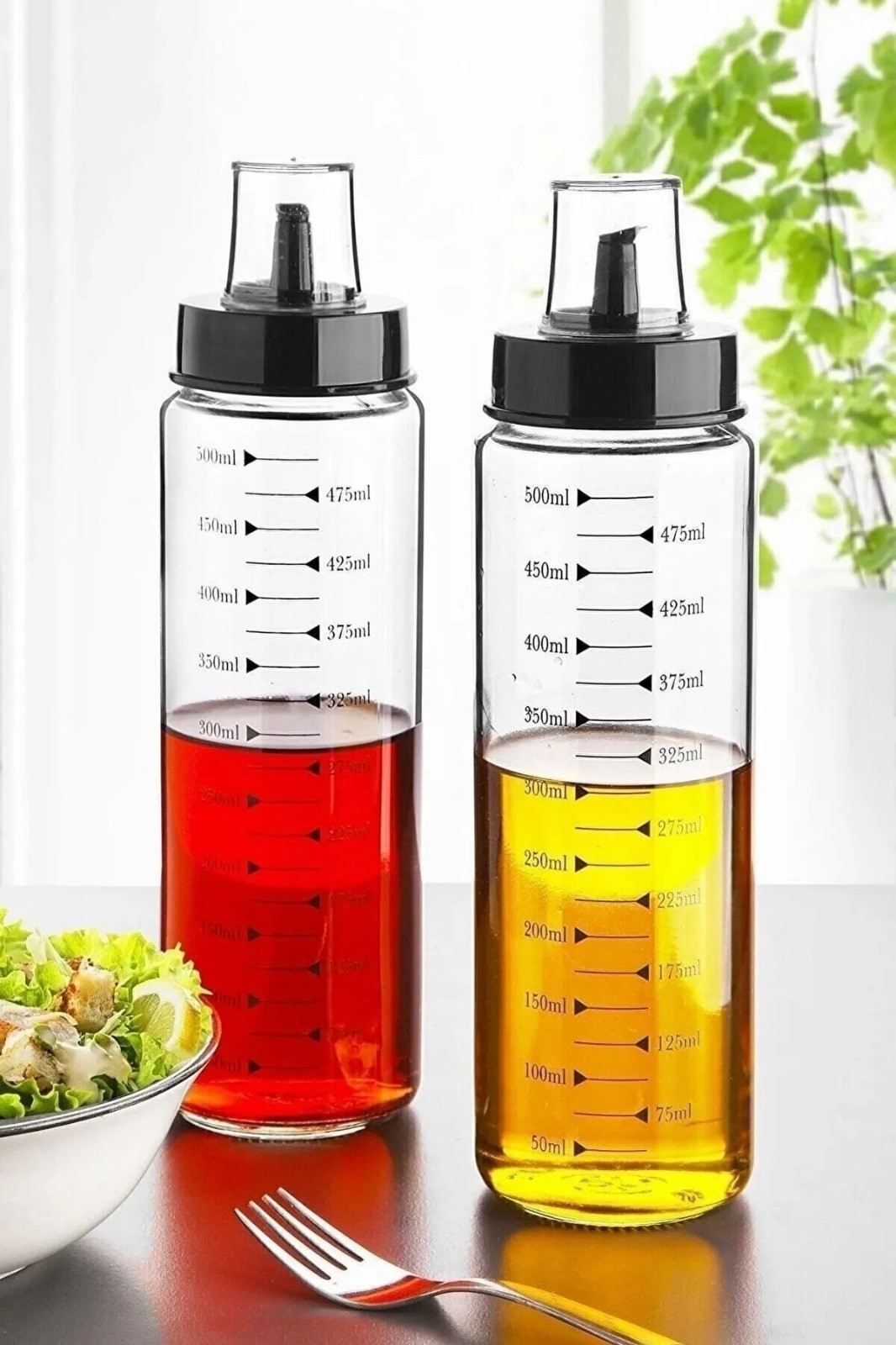 Set dozatoare ulei (2 piese), Bayev - 500, Transparent