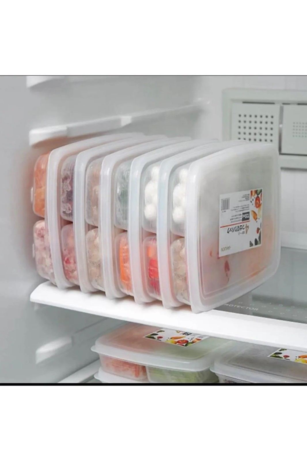 Set cutii depozitare (12 piese), Bayev - 400, Transparent