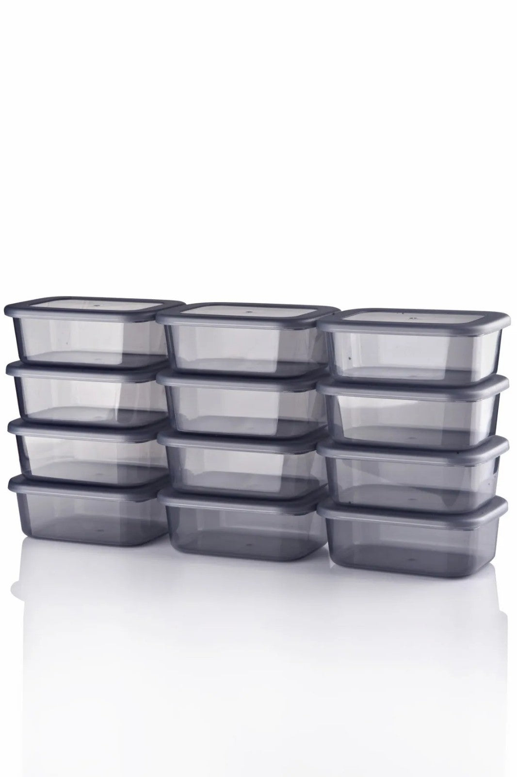 Set cutii depozitare (12 piese), Bayev - 250, Antracit
