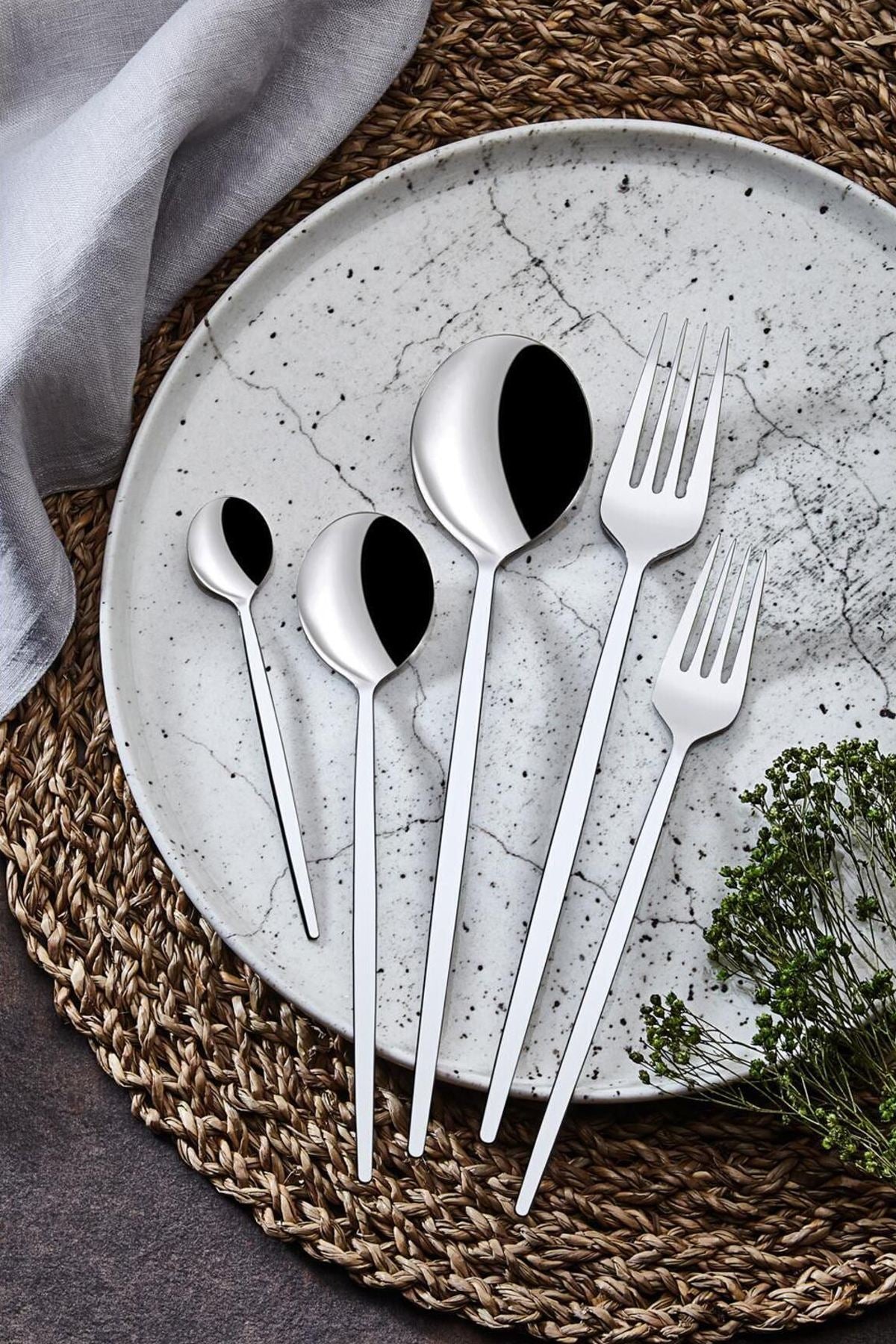 Set tacâmuri (30 piese), Mokk30, Crom