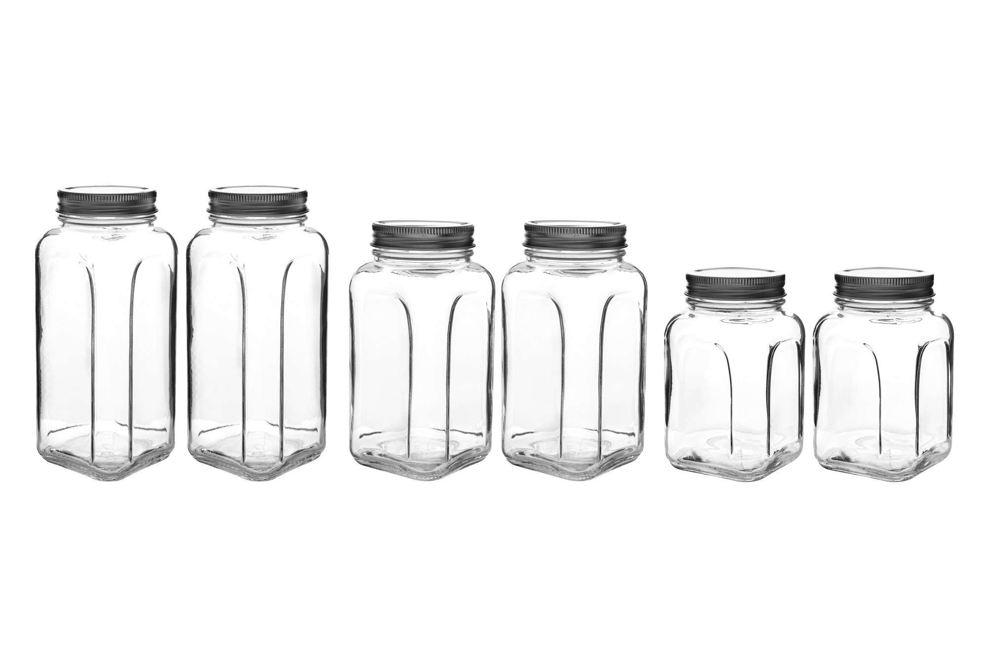 Set borcane (6 piese), SHYMIX6LI, Argintiu