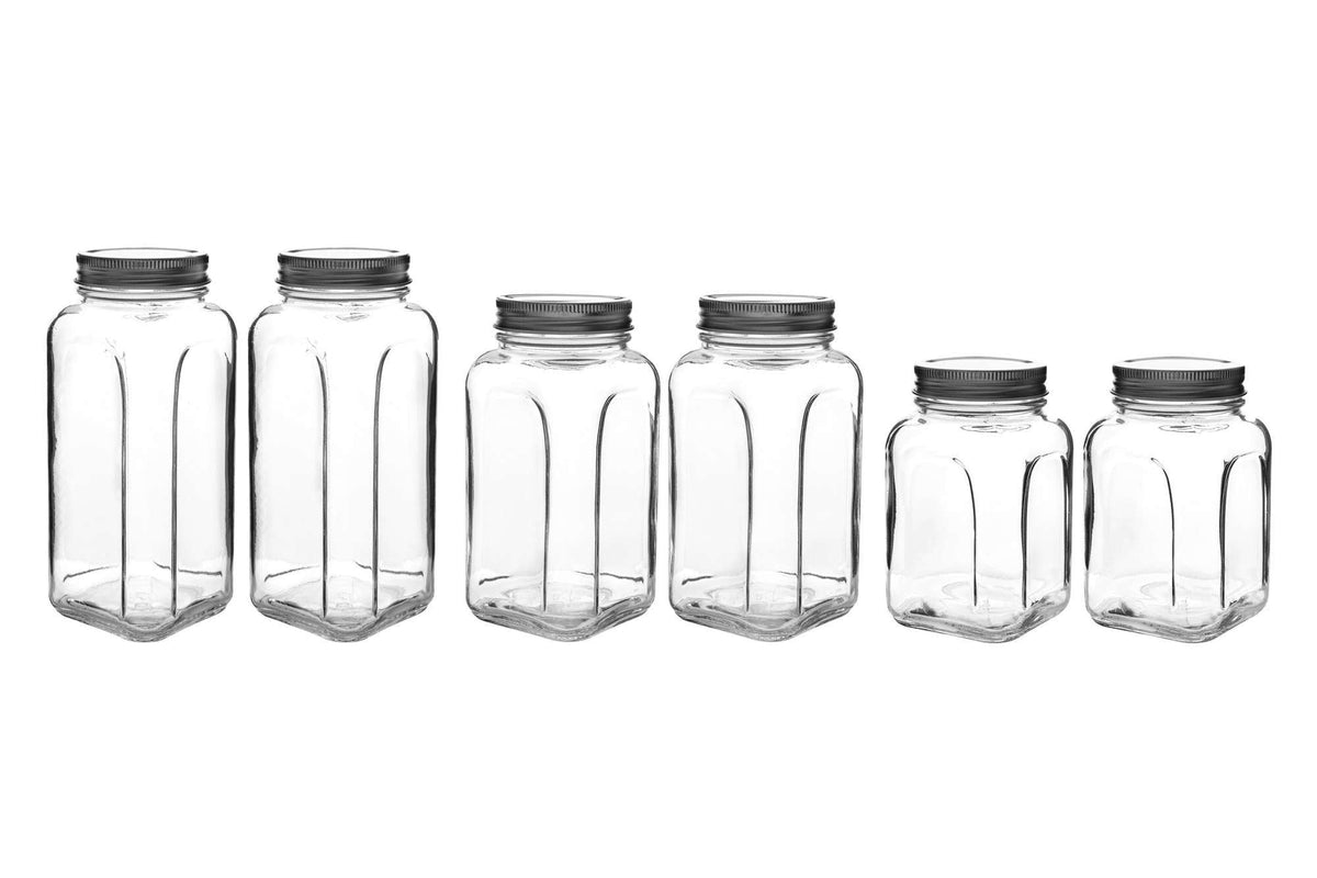 Set borcane (6 piese), SHYMIX6LI, Argintiu