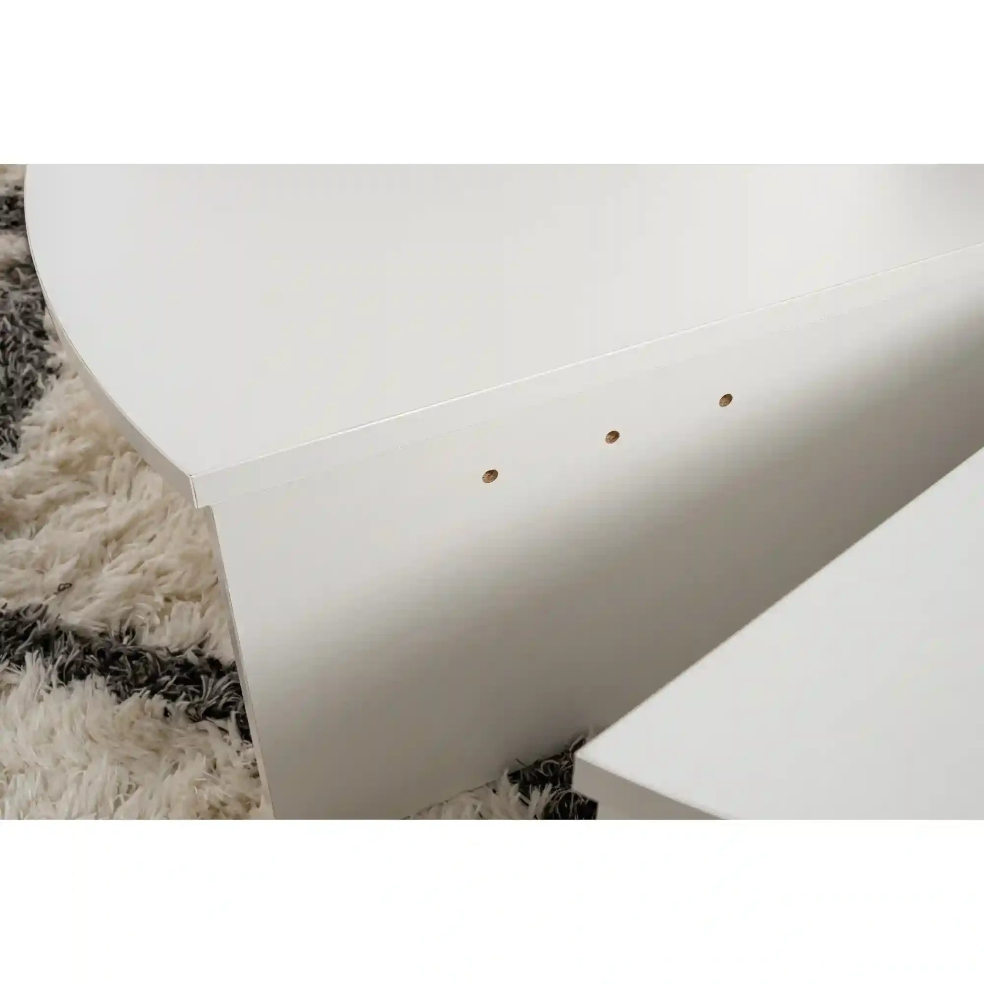 Set 2 masute ORION, alb, PAL melaminat