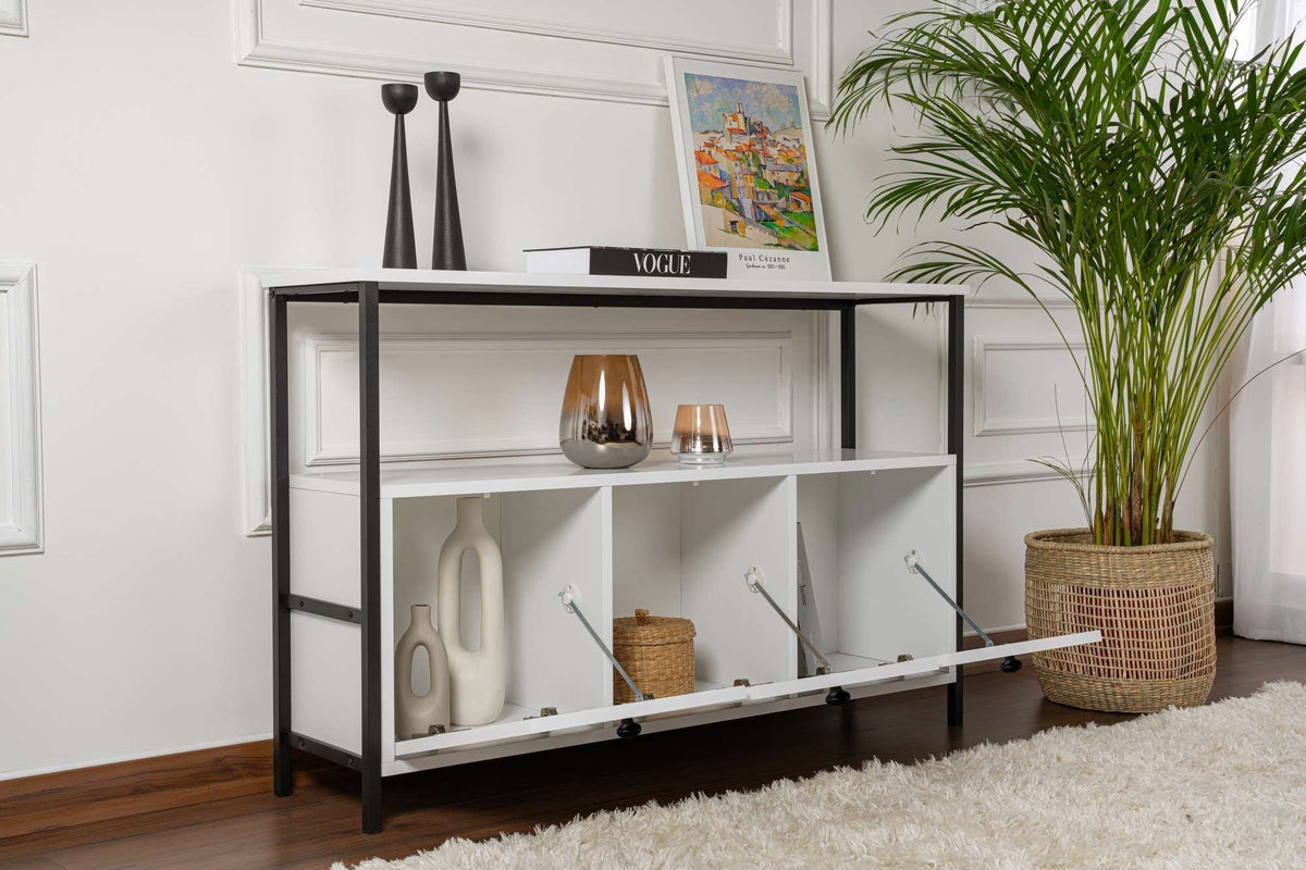 Consolă, Solace - White, Black, Alb / Negru