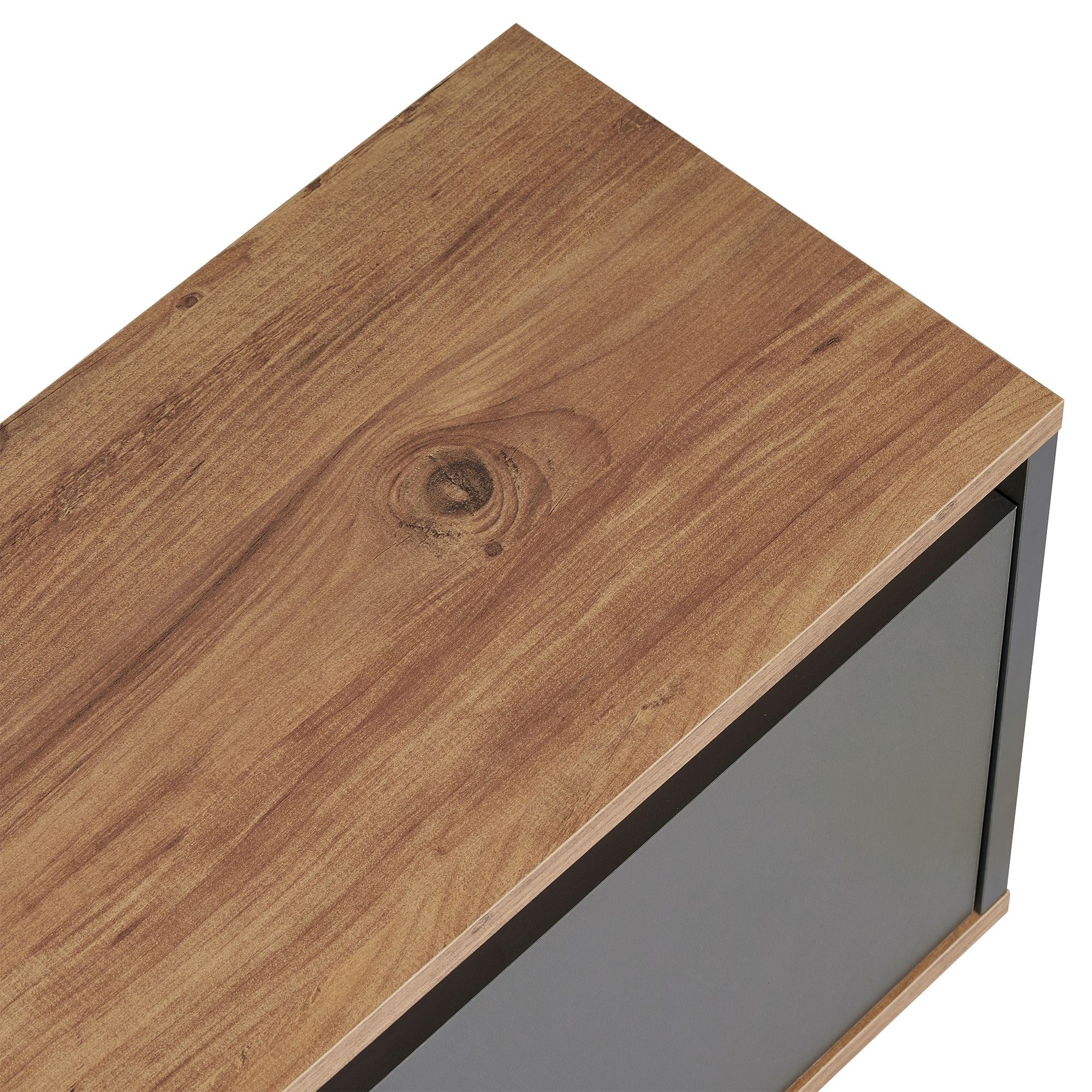 Comodă TV, Sentinel - Anthracite, Atlantic Pine, Antracit / Pin Atlantic