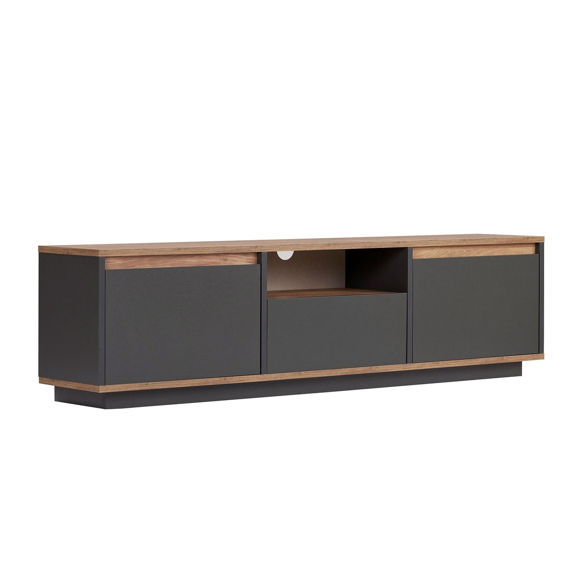 Comodă TV, Sentinel - Anthracite, Atlantic Pine, Antracit / Pin Atlantic