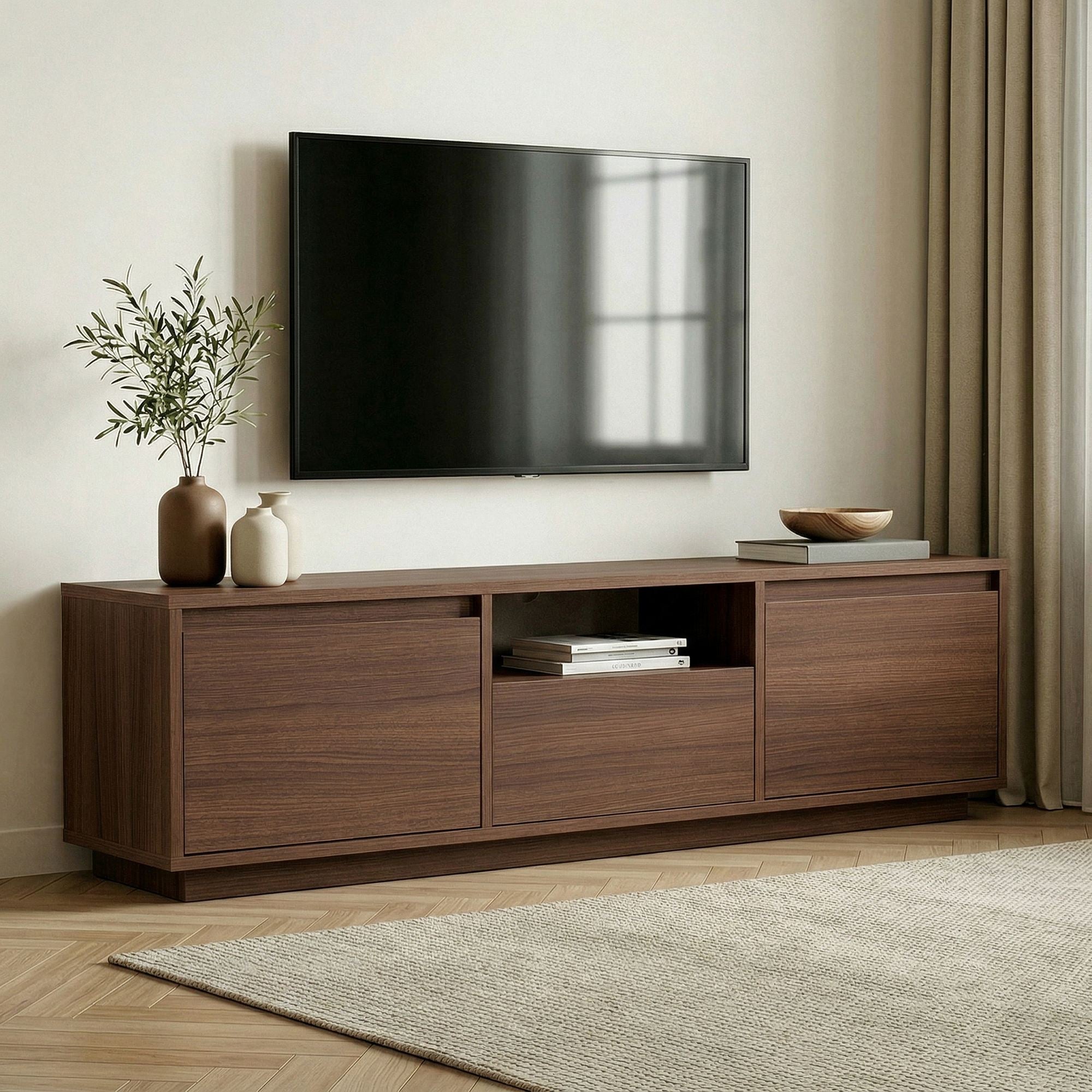Comodă TV, Sentinel - Milano Walnut, Nuc Milano
