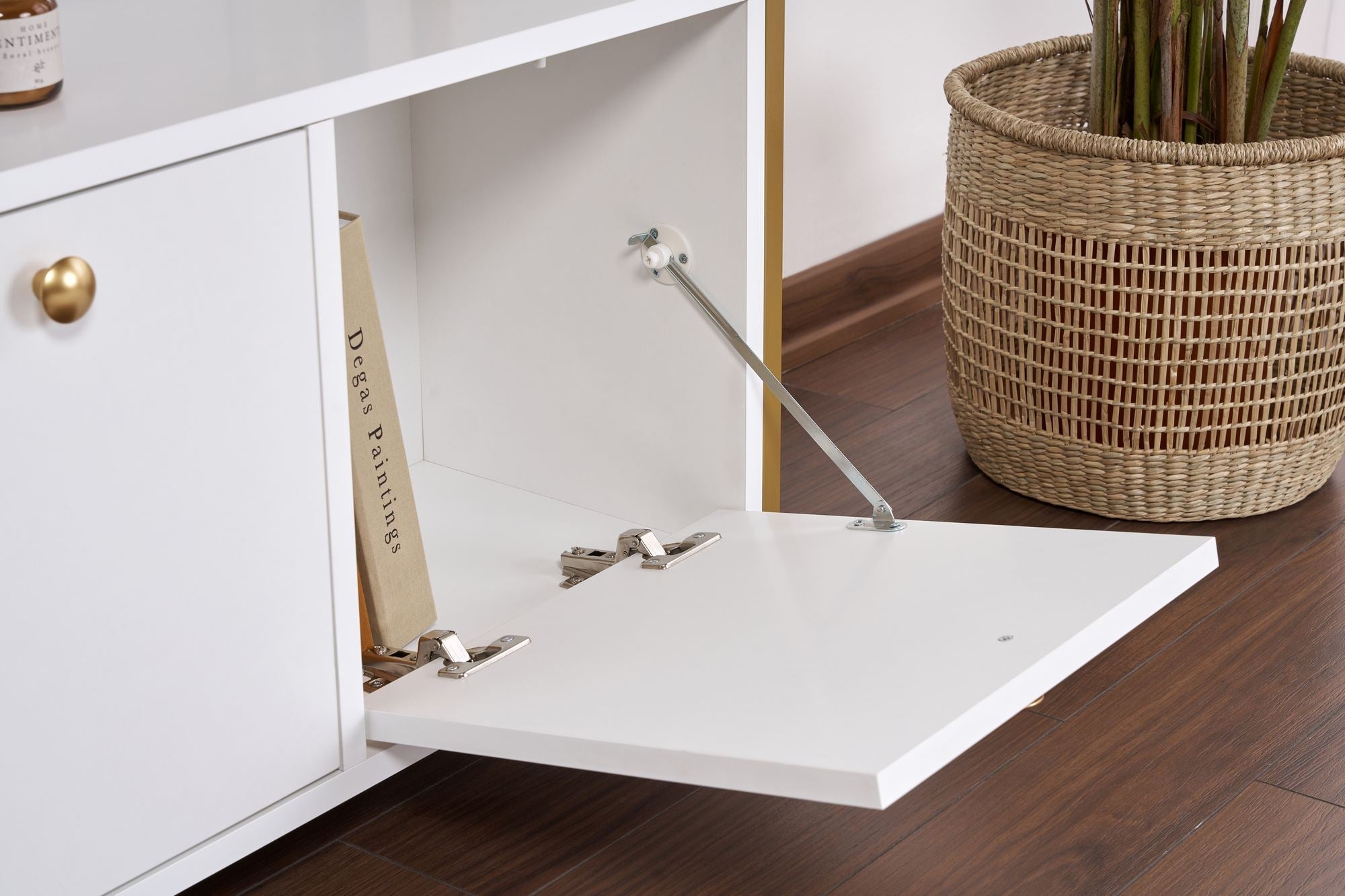 Consolă, Solace - White, Gold, Alb / Auriu