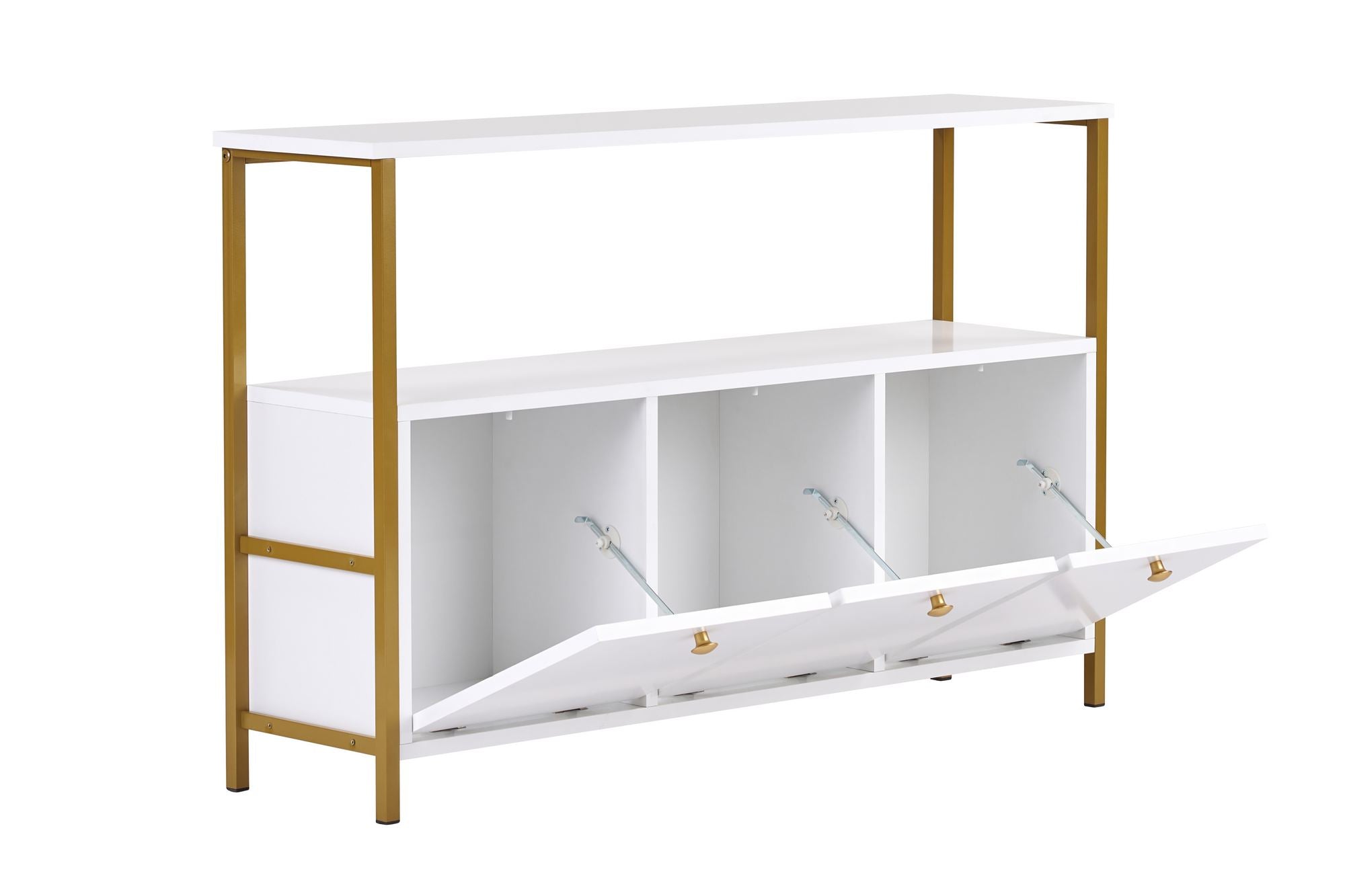 Consolă, Solace - White, Gold, Alb / Auriu