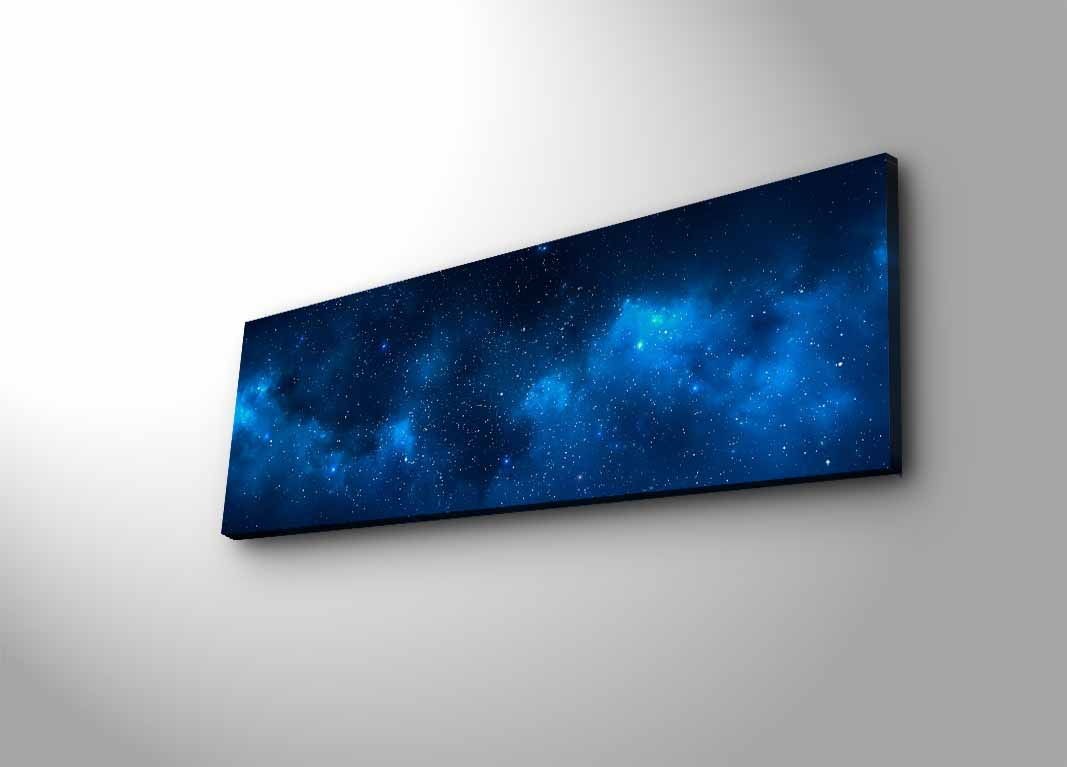 Tablou decorativ pe pânză cu LED, 3090NASA-017, Multicolor