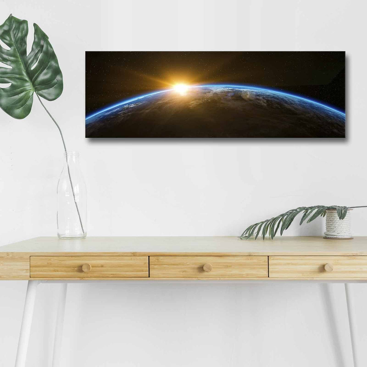 Tablou decorativ pe pânză cu LED, 3090NASA-018, Multicolor