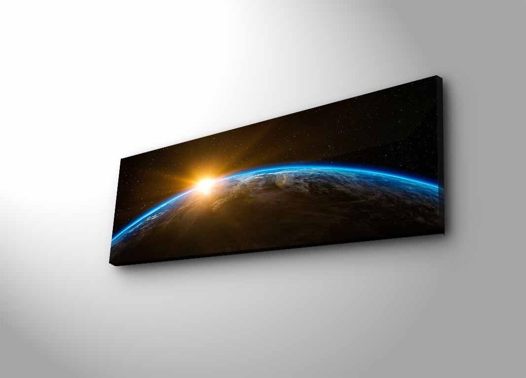 Tablou decorativ pe pânză cu LED, 3090NASA-018, Multicolor