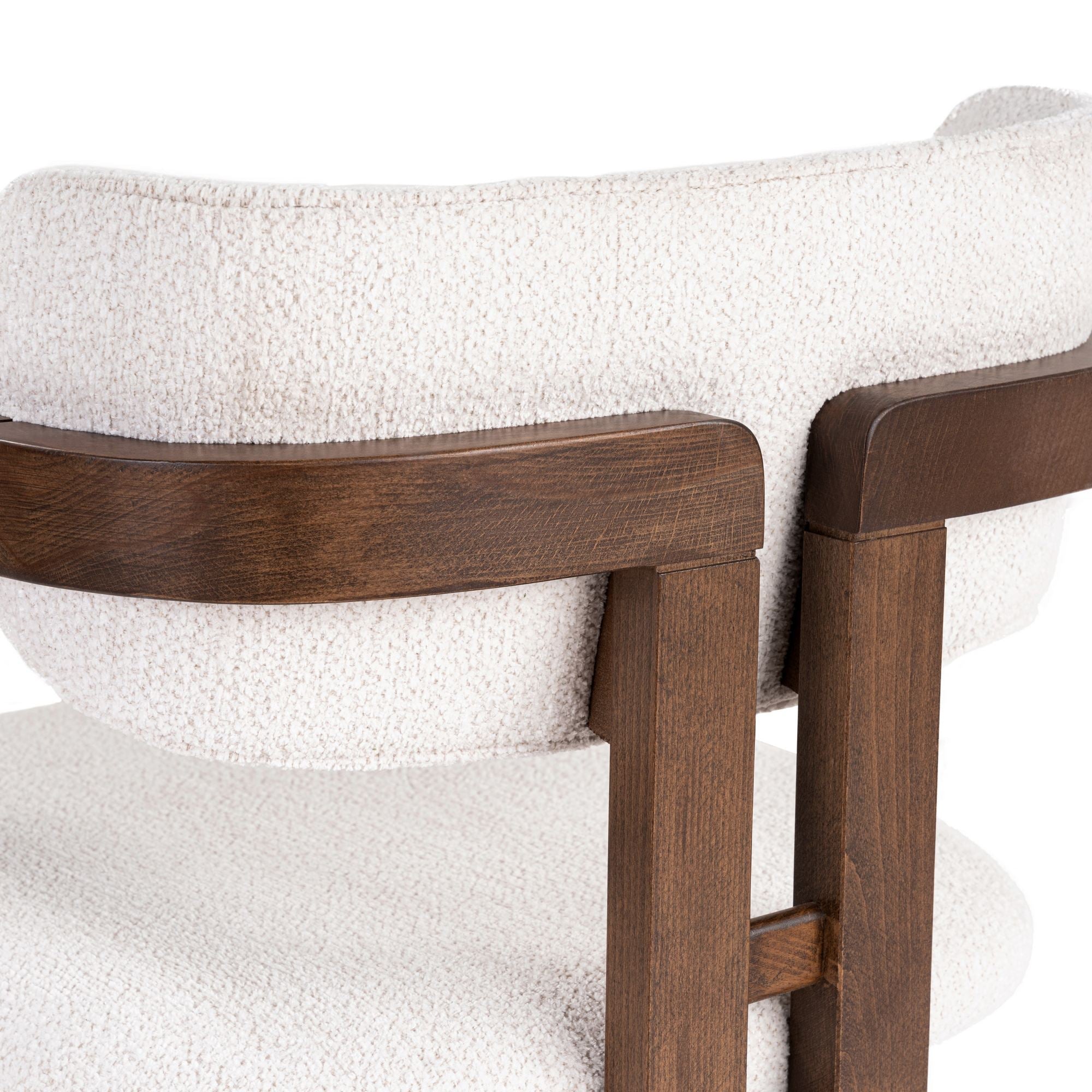 Scaun, Toscana - White, Dark Walnut, Alb / Nuc închis