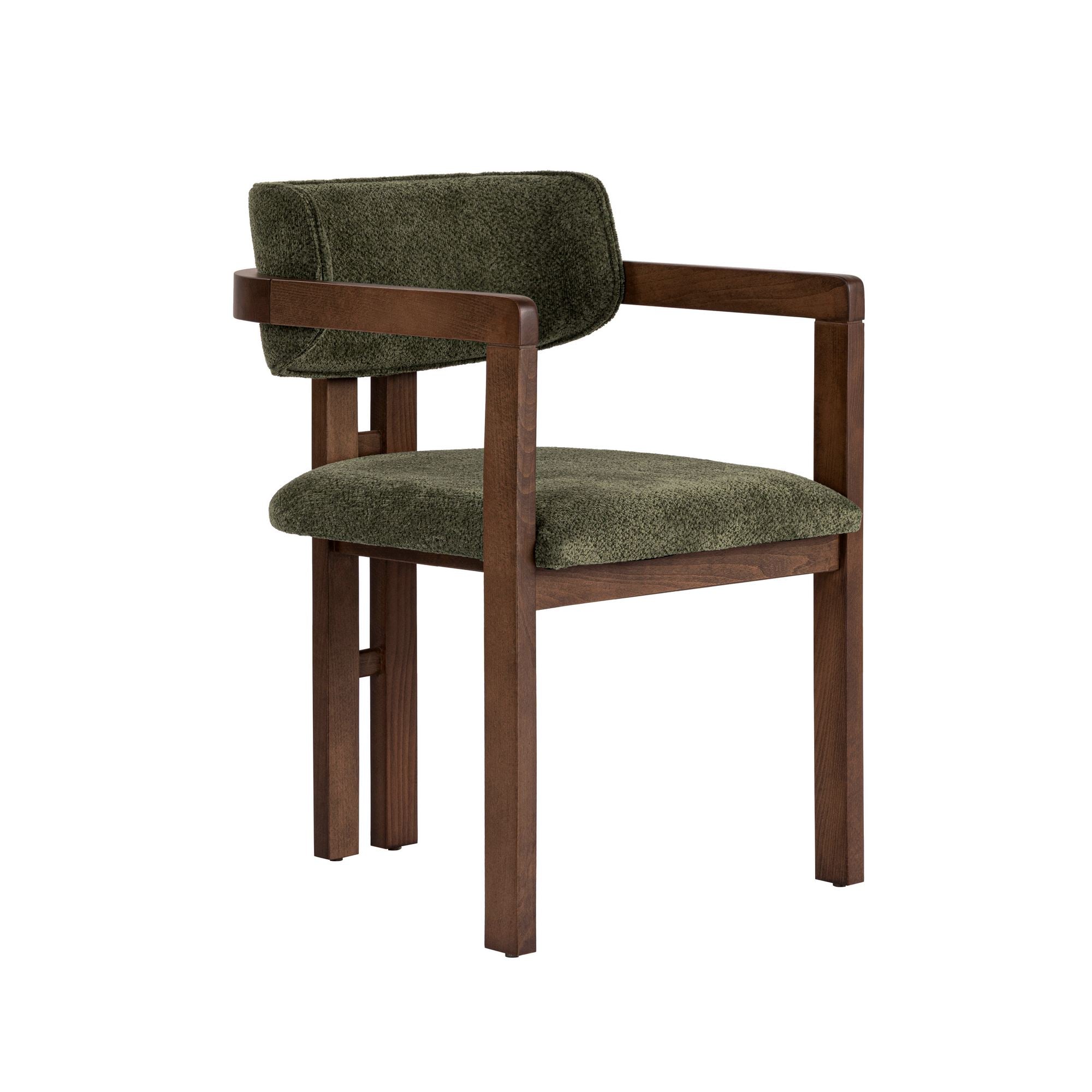 Scaun, Toscana - Green, Dark Walnut, Verde / Nuc închis