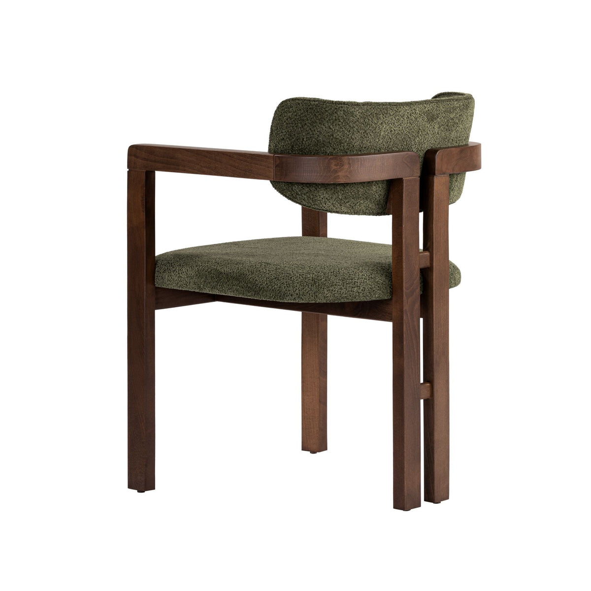 Scaun, Toscana - Green, Dark Walnut, Verde / Nuc închis