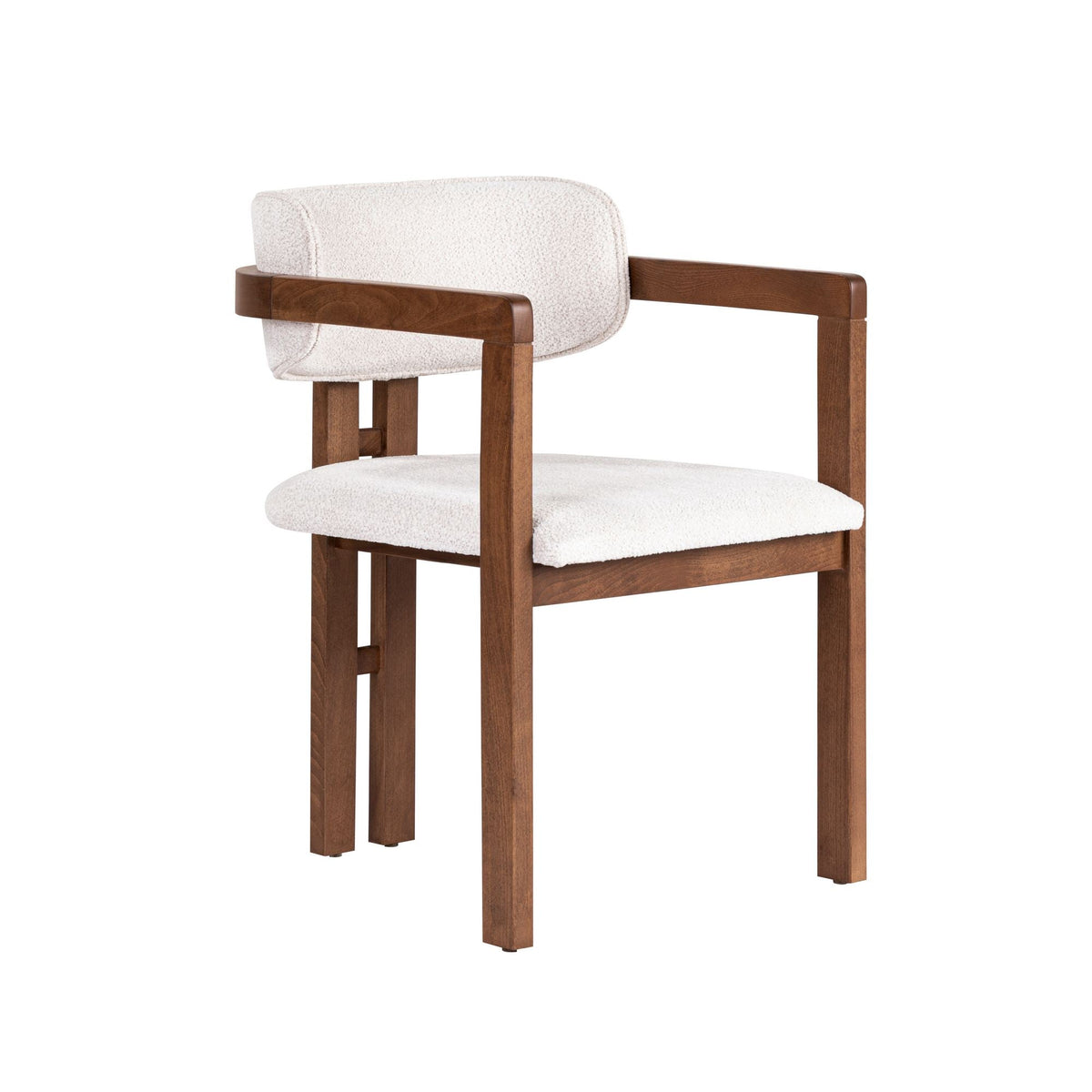 Scaun, Toscana - White, Walnut, Alb / Nuc