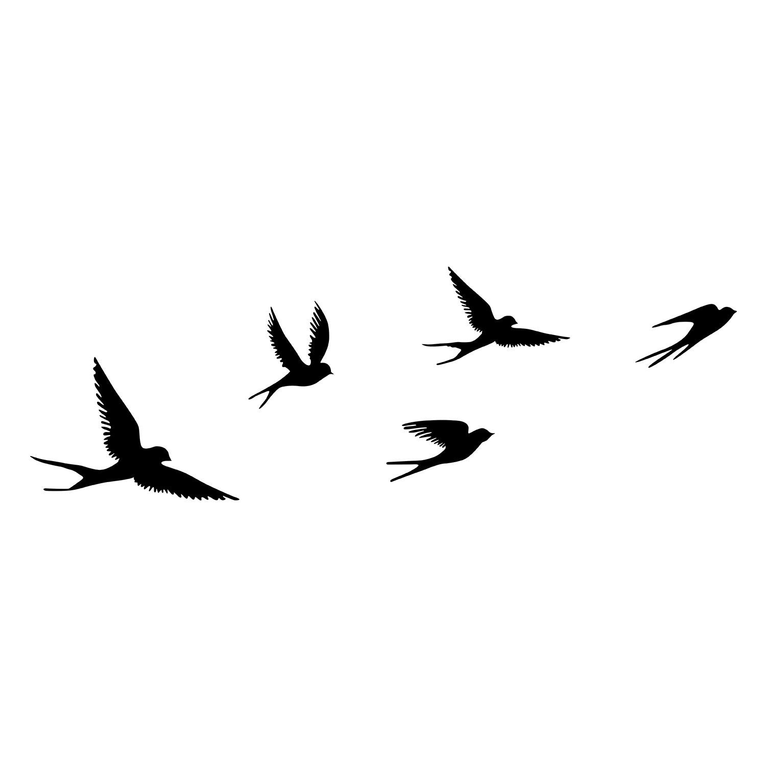 Accesoriu decorativ metalic de perete, Crow, Negru