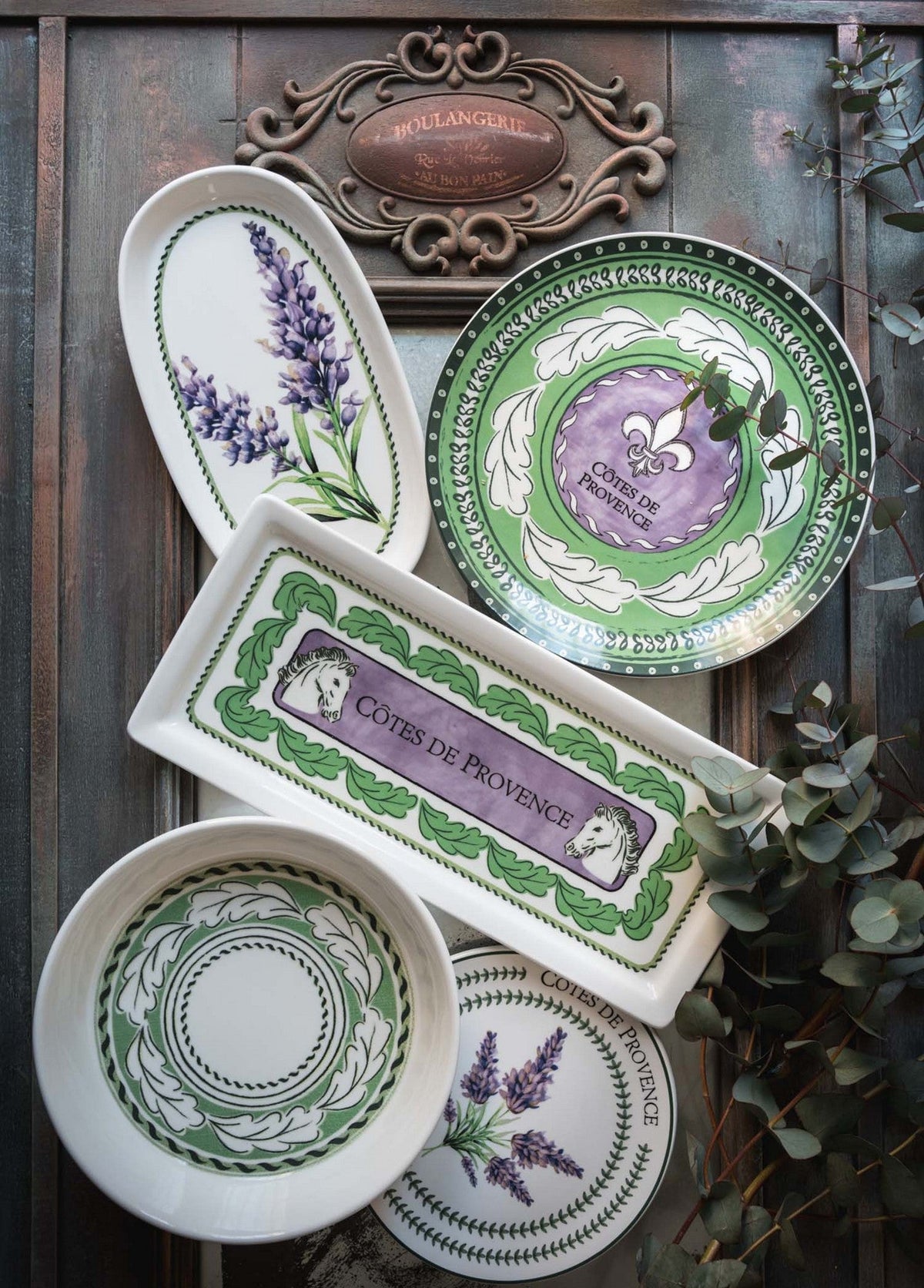 Set platouri (2 piese), PRC0010, Lila