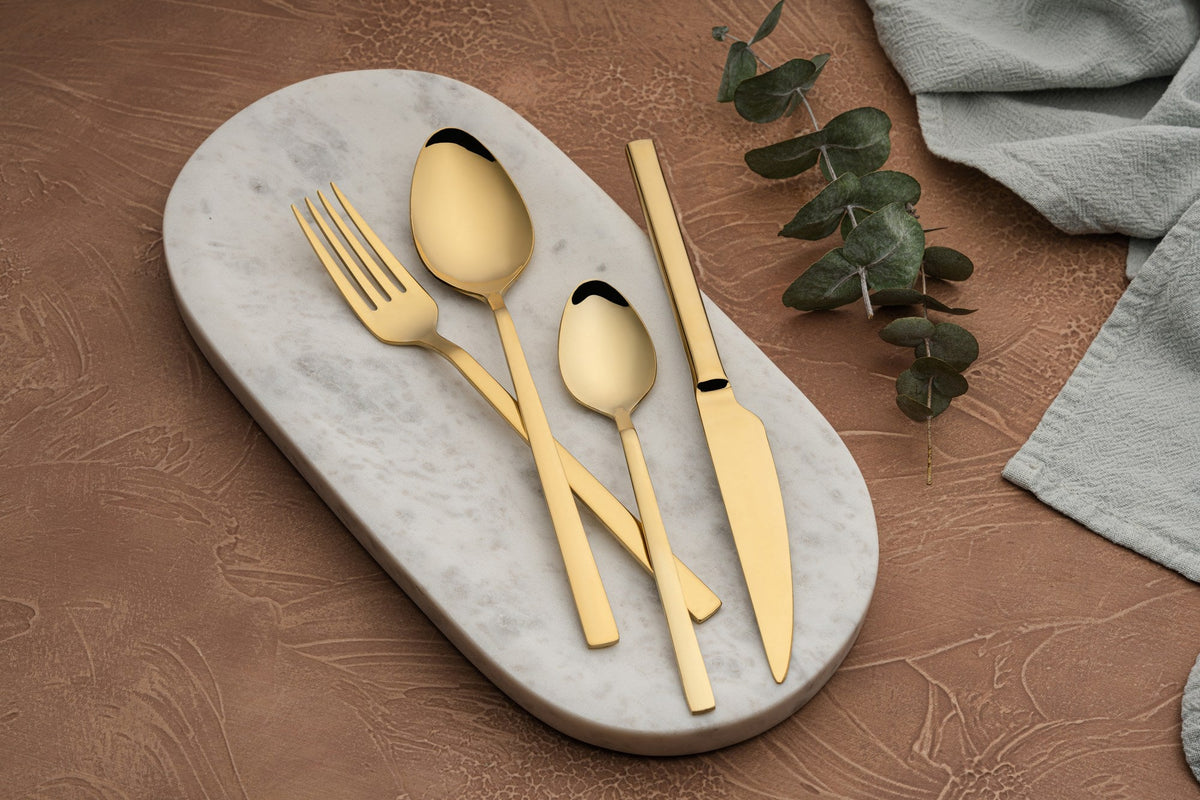 Set tacâmuri (24 piese), CBK24GD, Auriu
