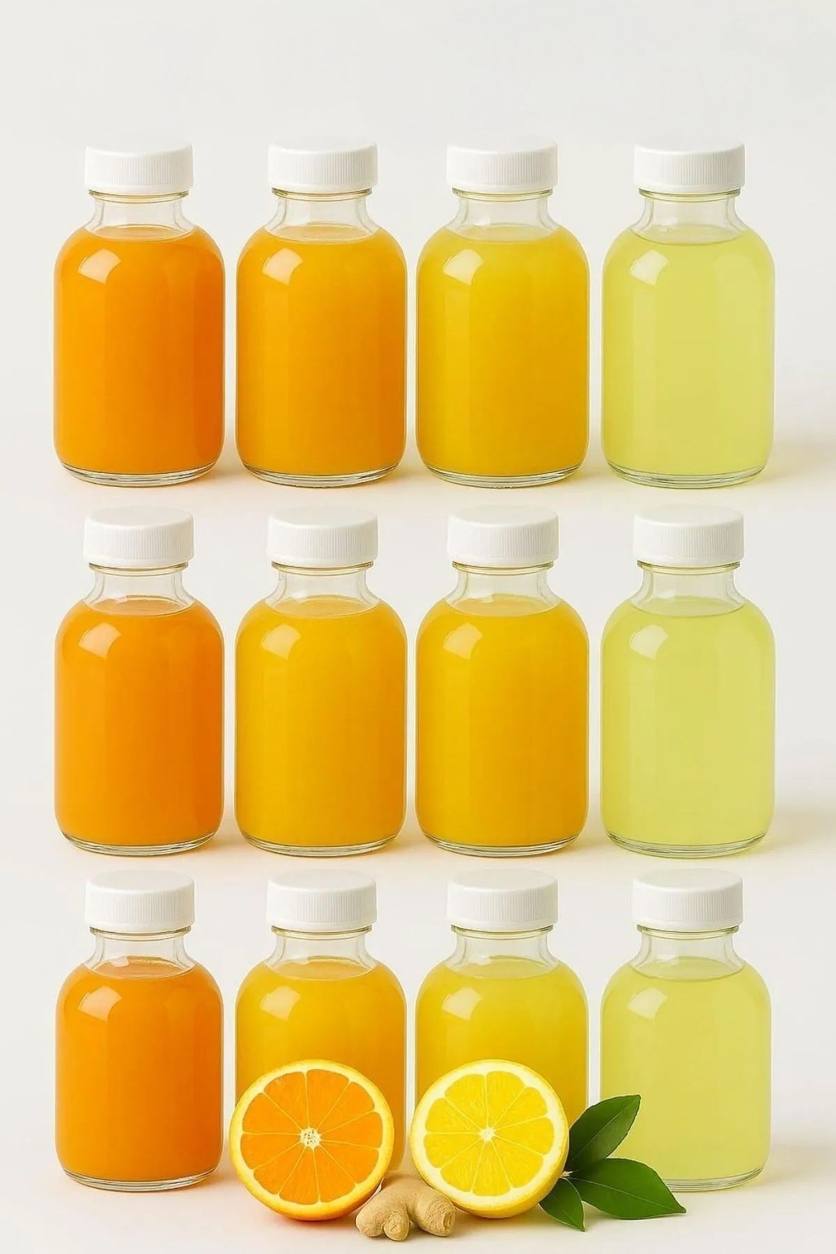 Set sticle (12 piese), Tu-12Beyazkapaklı, Transparent / Alb