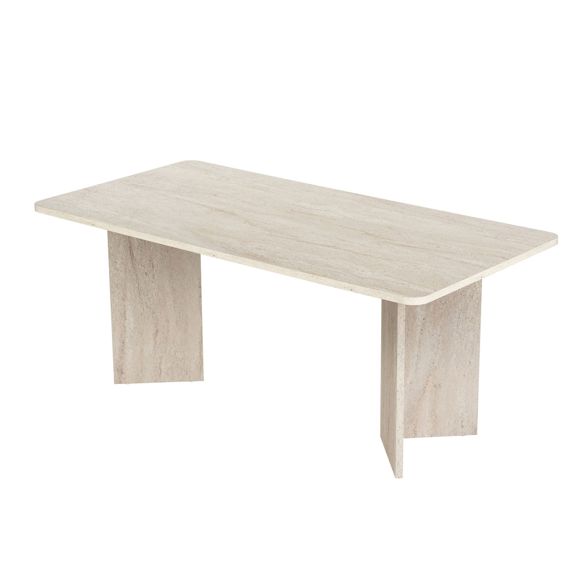 Masă dining, Linza - Travertine, Travertin