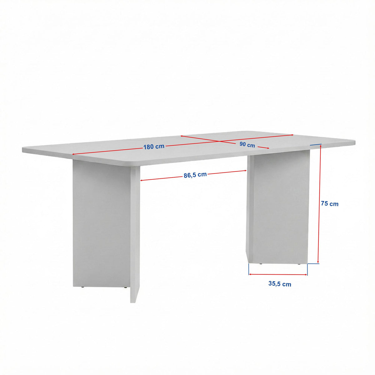 Masă dining, Linza - Milano Walnut, Nuc Milano