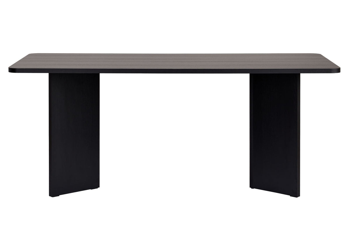 Masă dining, Linza - Wood Black, Lemn Negru