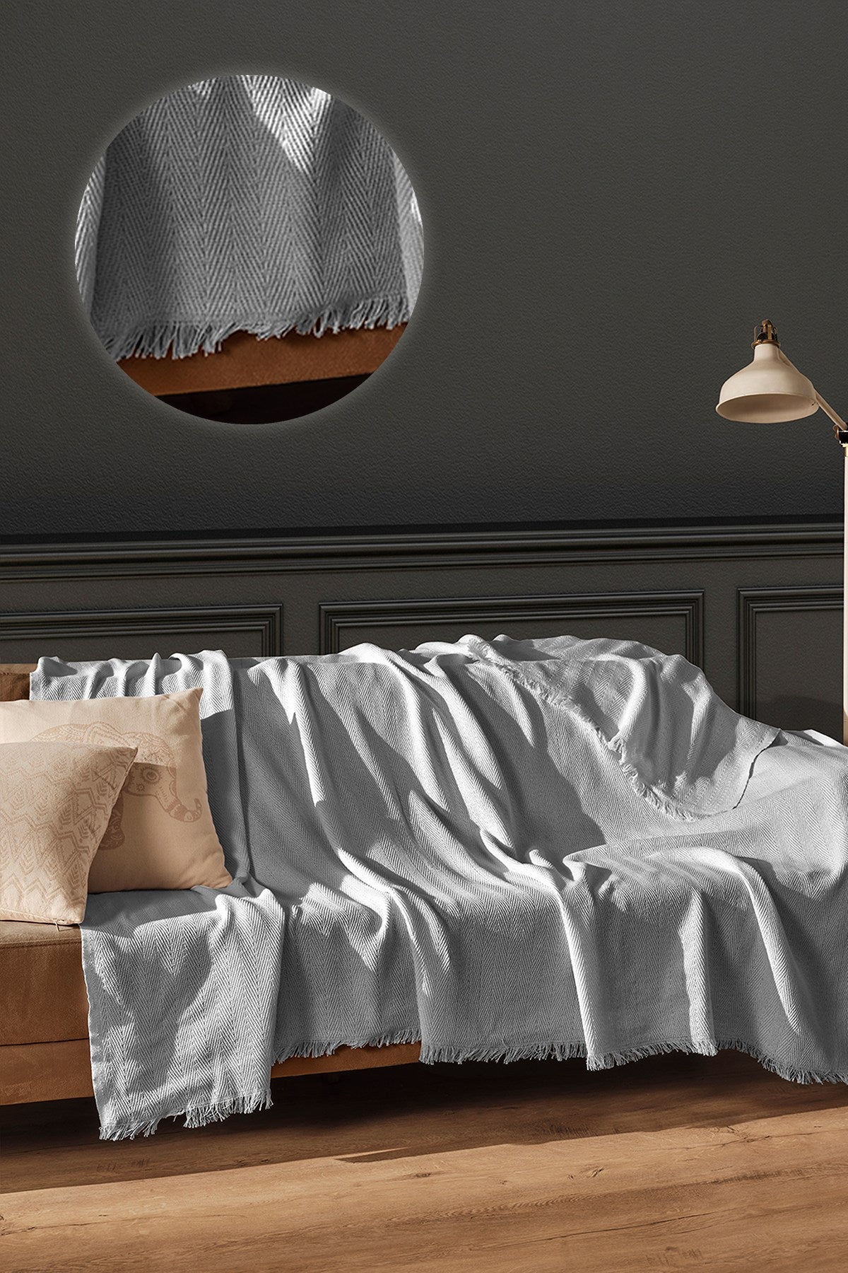 Husă canapea, Merlin - Light Grey, Gri deschis