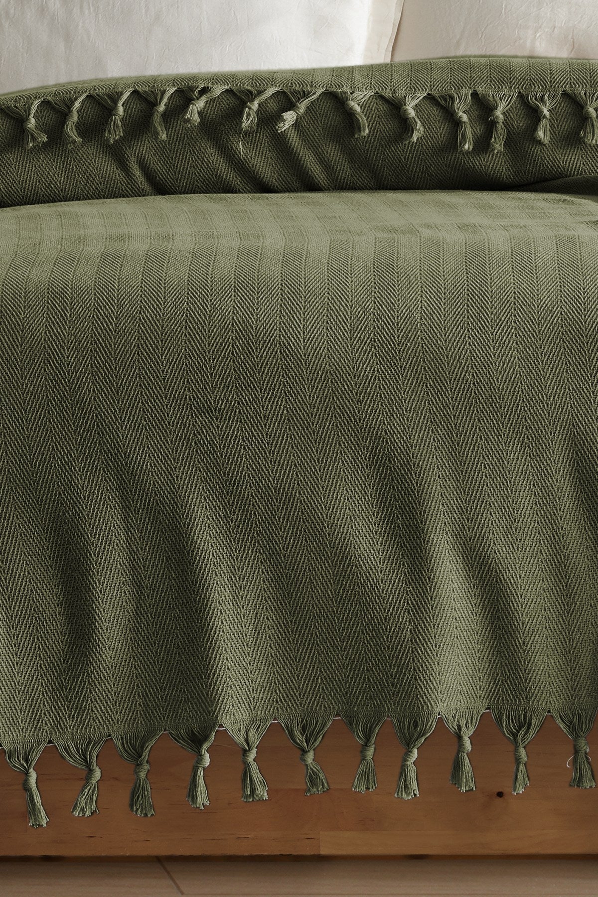 Cuvertură pichet pat dublu, Berlino - Khaki, Kaki