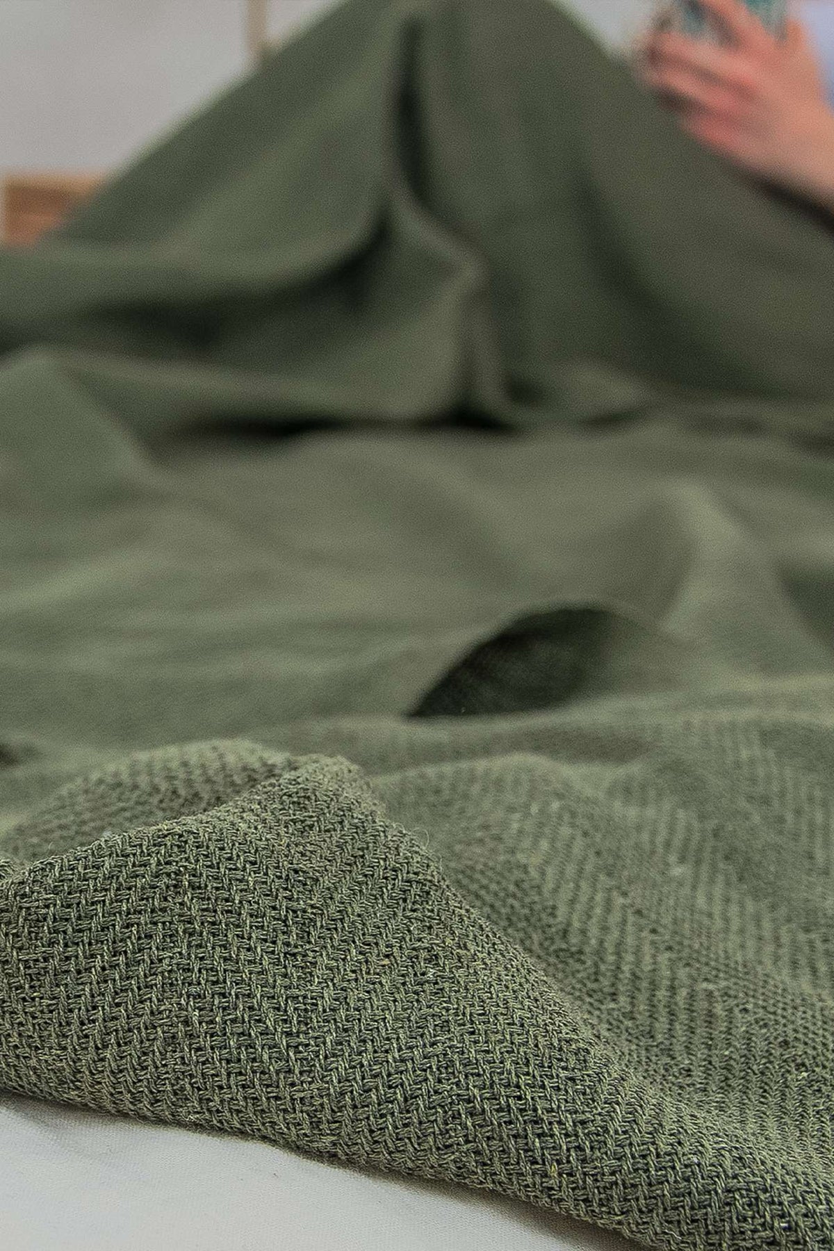 Cuvertură pichet pat dublu, Marla - Khaki, Kaki