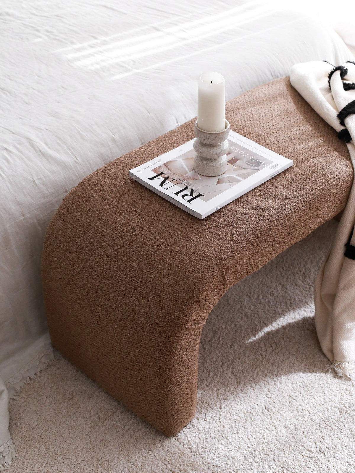 Puf, Nu Bench - Brown, Maro