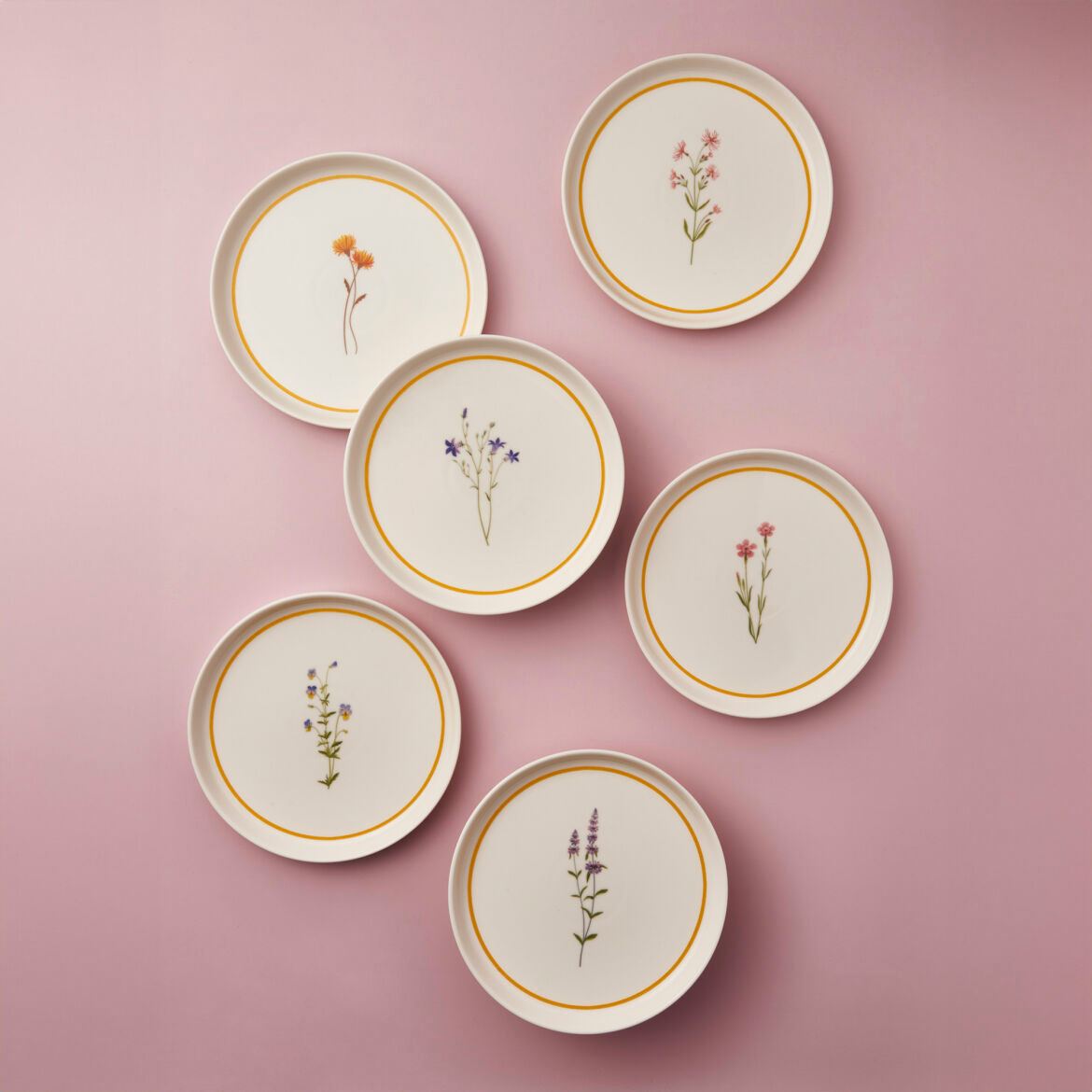 Set farfurii desert (6 piese), GBSBLB621DUE2955K, Multicolor