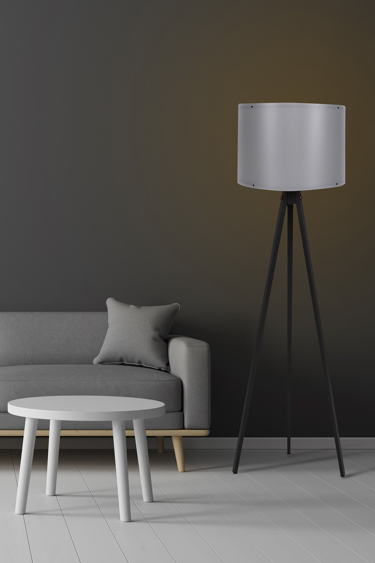 Lampadar, 113, Negru / Gri