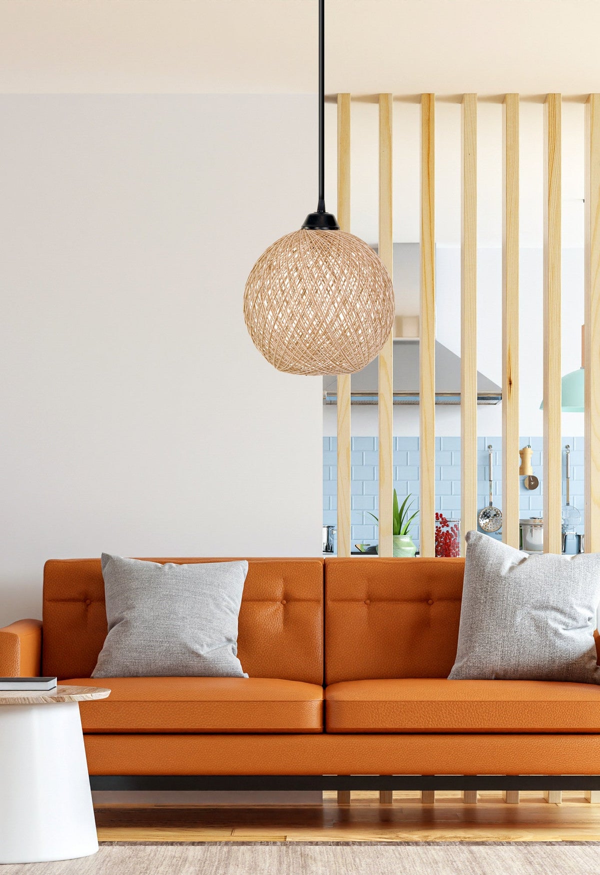 Candelabru, 190 - JB, Alb / Maro