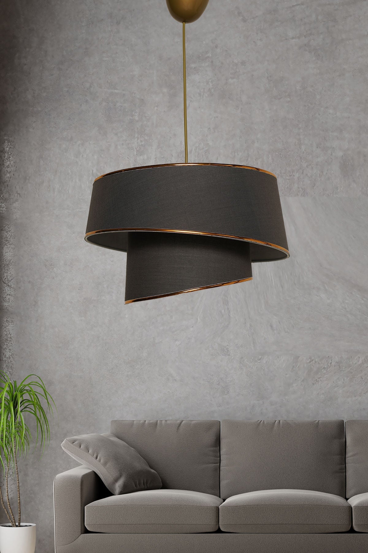 Candelabru, Barette - Gold, Anthracite, Auriu / Antracit