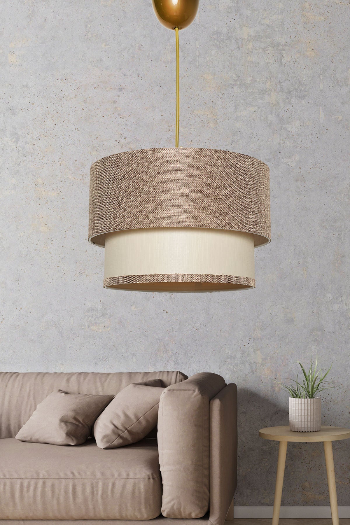 Candelabru, Tubol - Beige, Bej / Crem