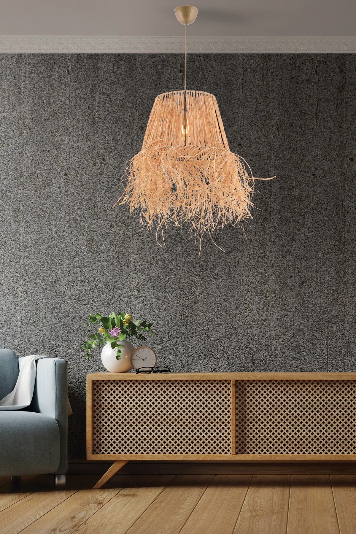 Candelabru, Valance, Natural
