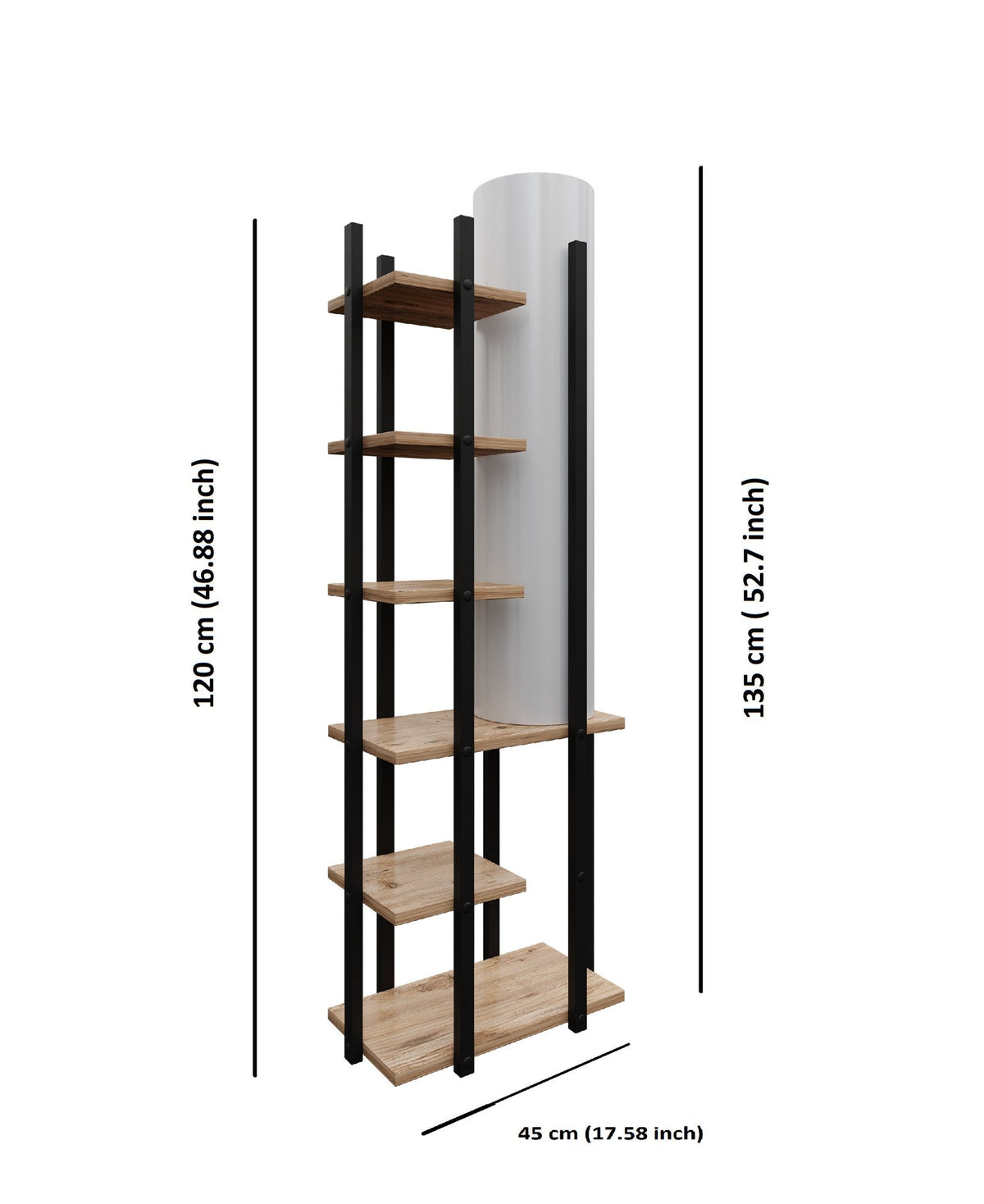 Lampadar, Moda Dor - SRC, Negru / Alb / Natural