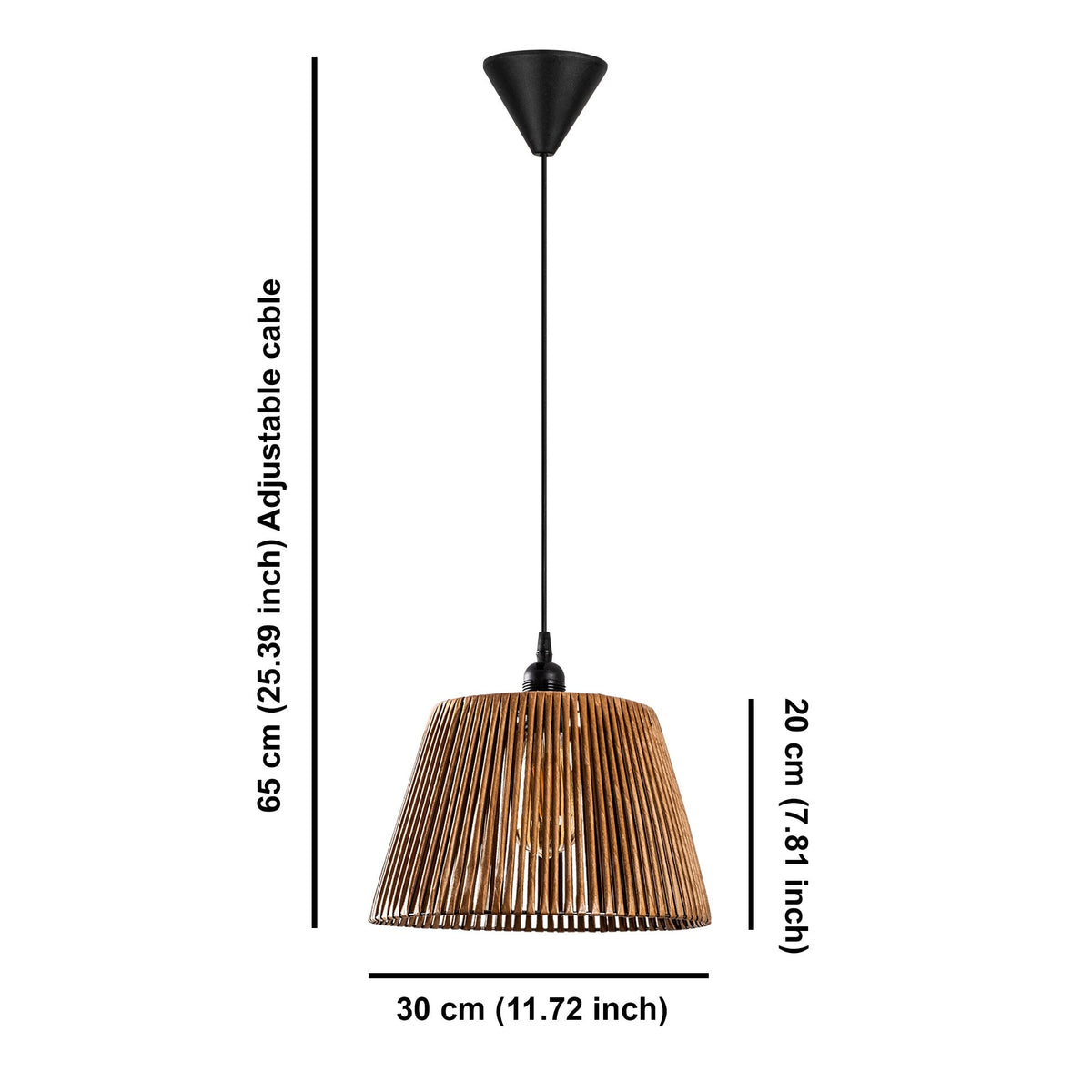 Candelabru, Cone - Natural, Camel